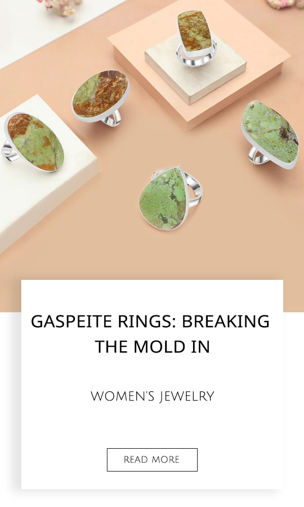 Gaspeite Rings