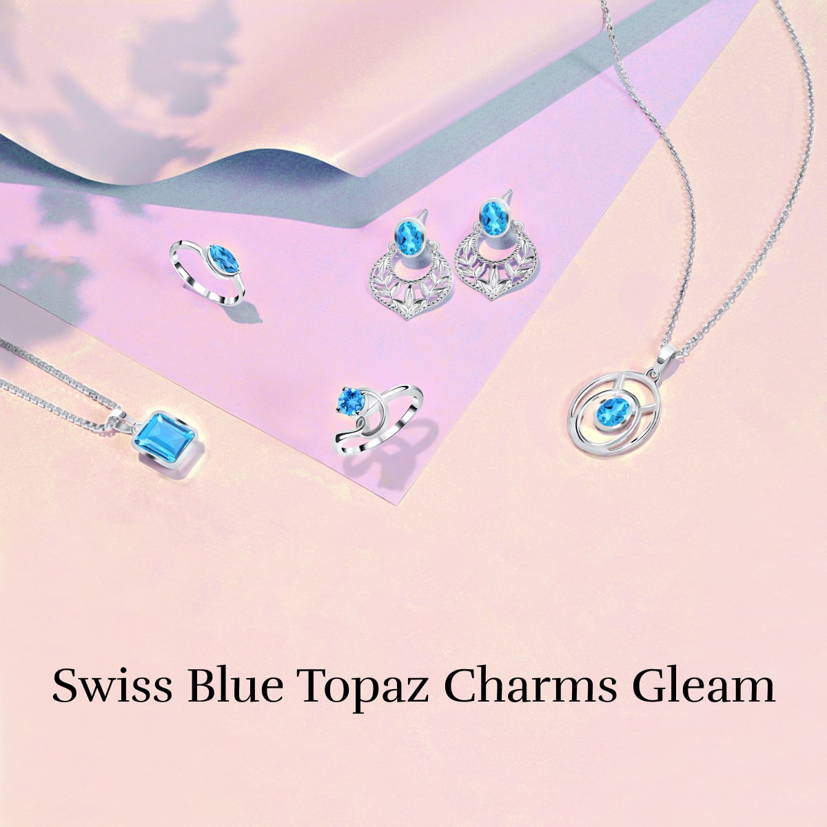 Captivating Cabochons: Smooth and Polished Swiss Blue Topaz Jewelry Swiss Blue Topaz Jewelry