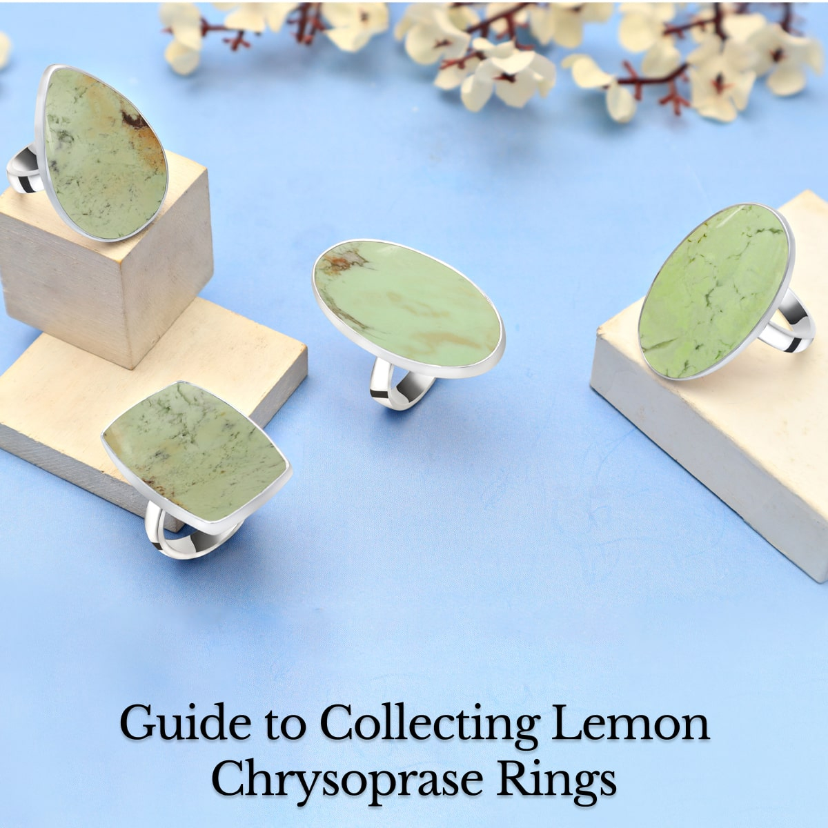 Lemon Chrysoprase Rings