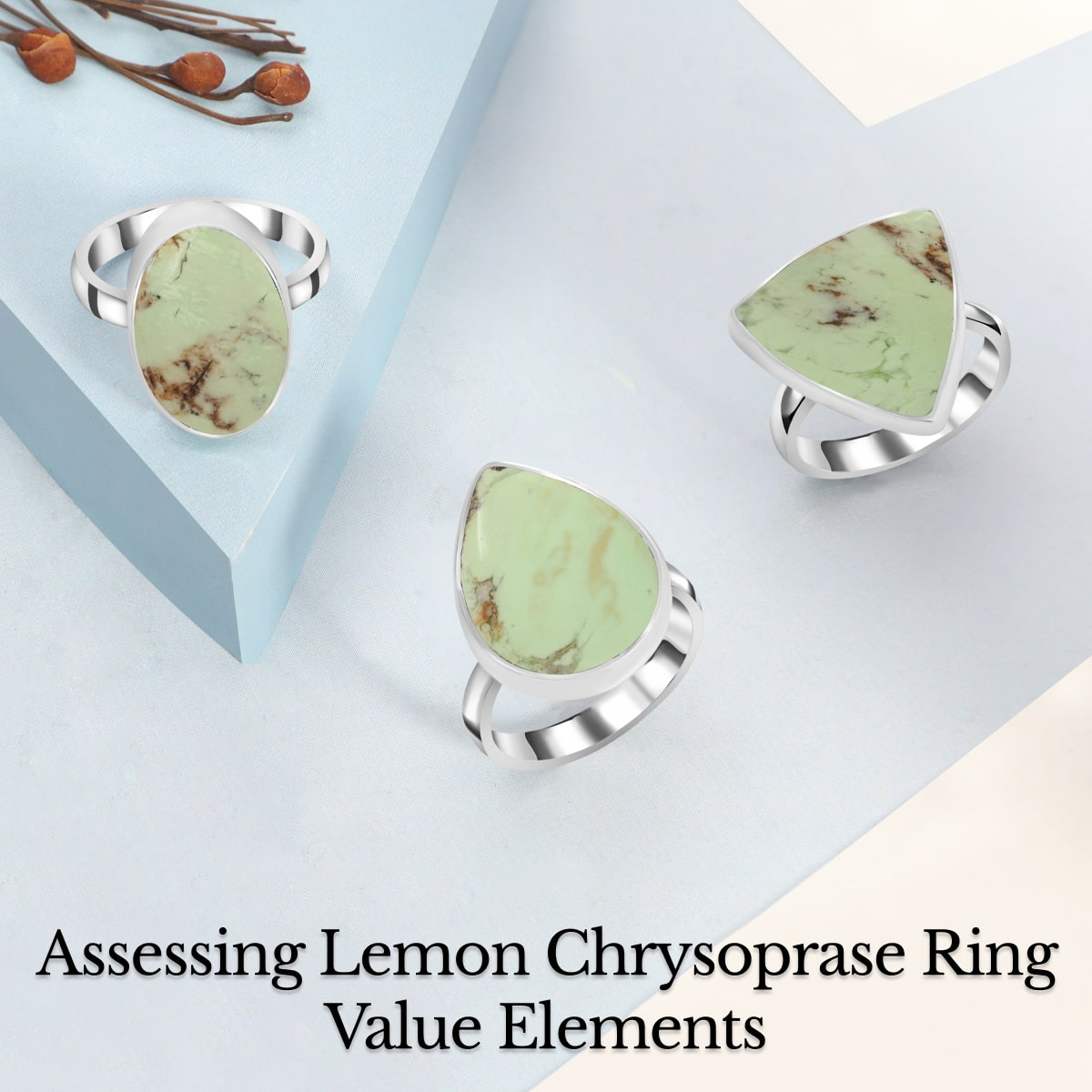 Factors Determining the Value of a Lemon Chrysoprase Set in a Lemon Chrysoprase Ring