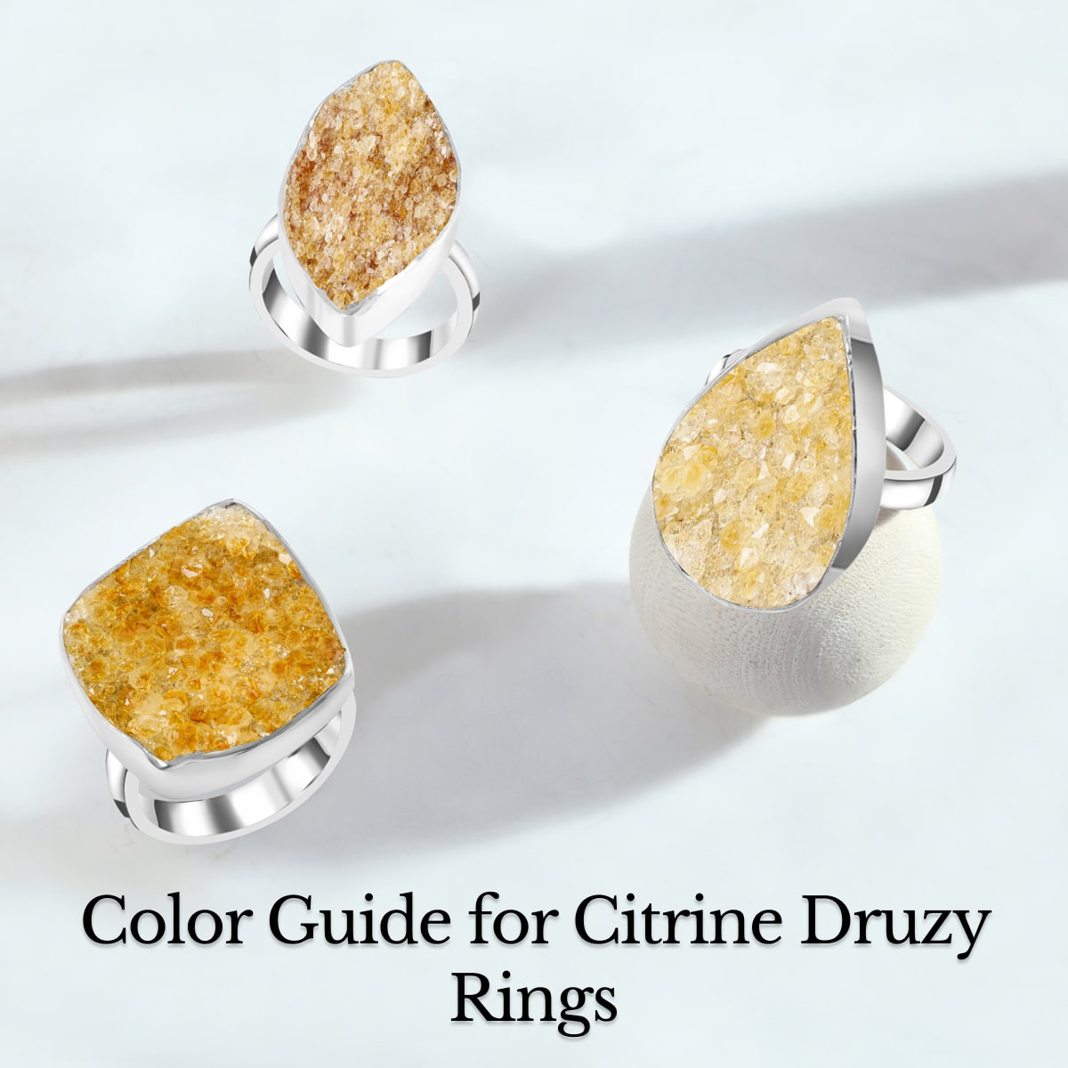 What Should Be The Color of Citrine Druzy As I Buying Citrine Druzy Rings
