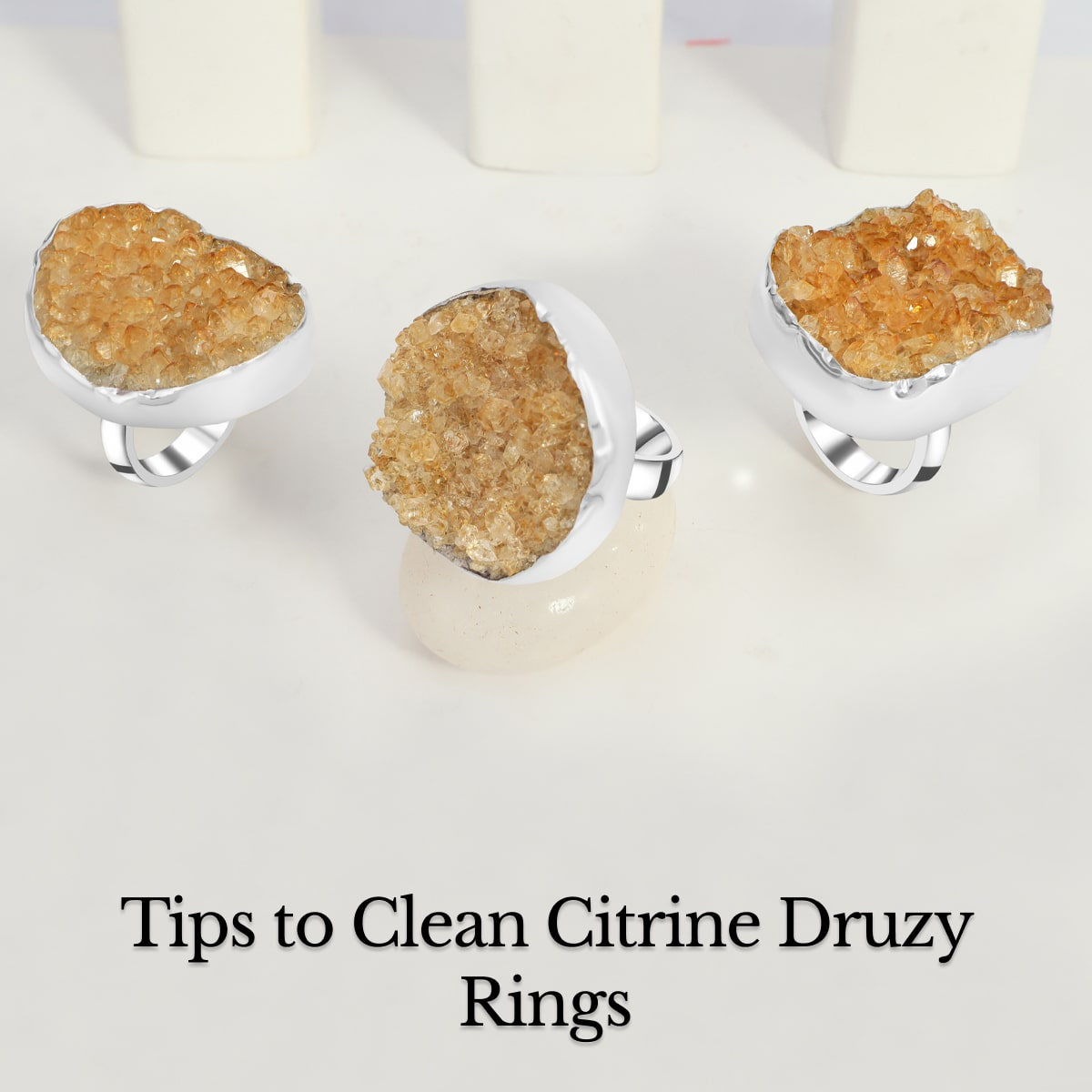 How Should I Clean My Citrine Druzy Ring
