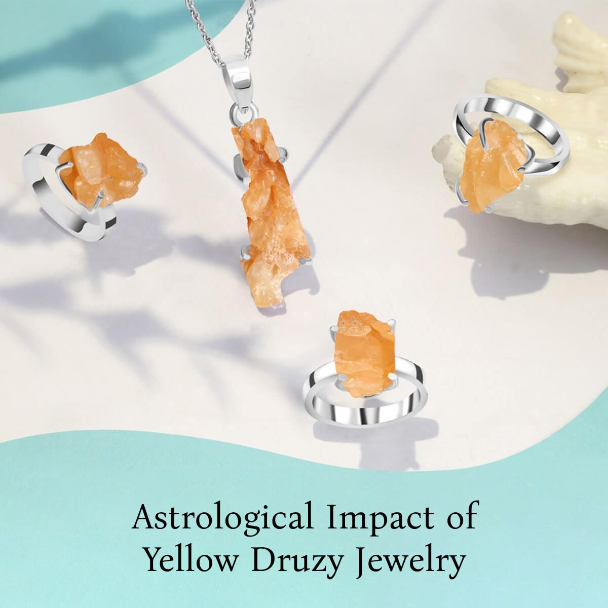 Astrology and Yellow Druzy Jewelry Astrology and Yellow Druzy Jewelry