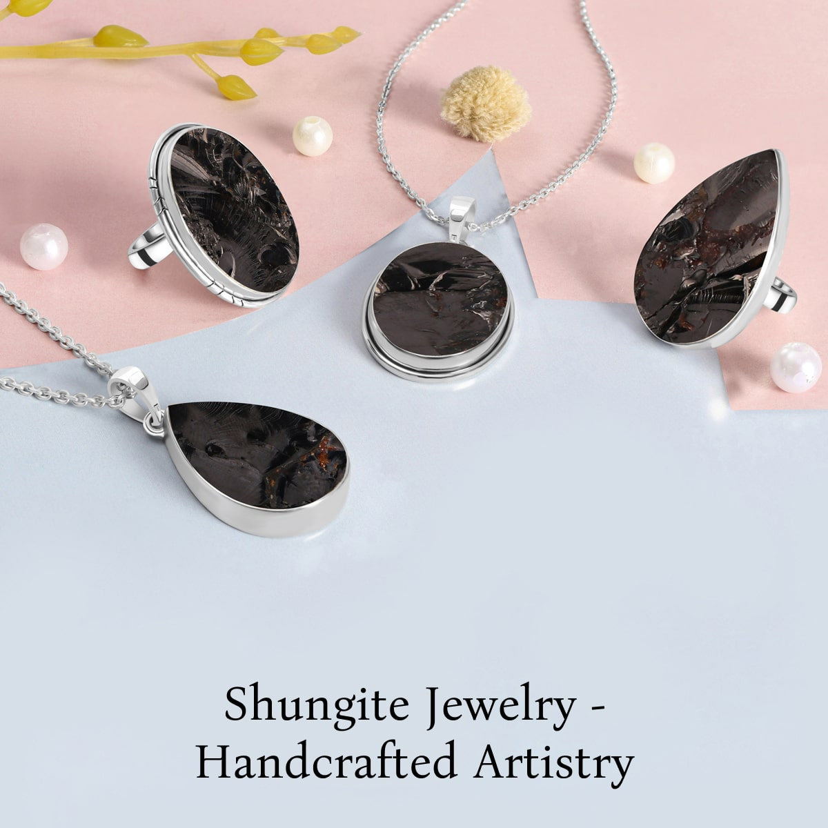 Artisan Craftsmanship: Handcrafted Shungite Jewelry with Artistic Flair Handcrafted Shungite Jewelry