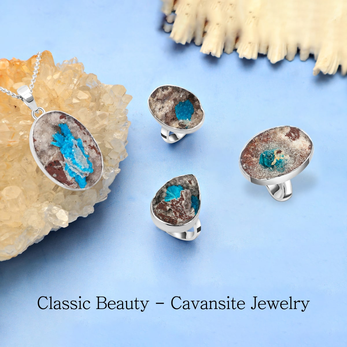 A Perfect Fusion of Elegance and Timelessness: Cavansite Jewelry Cavansite Jewelry
