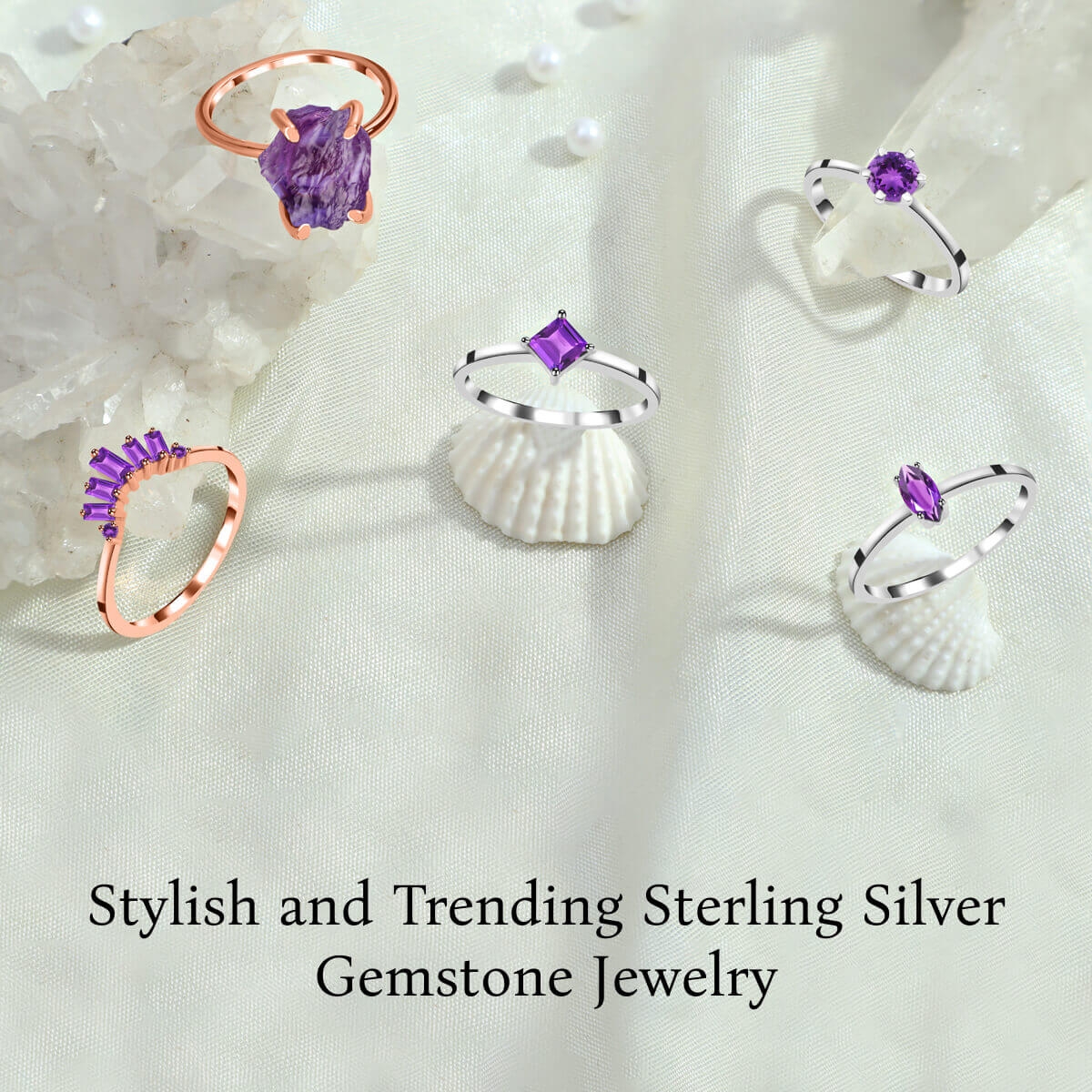 Sterling Silver Gemstone Jewelry