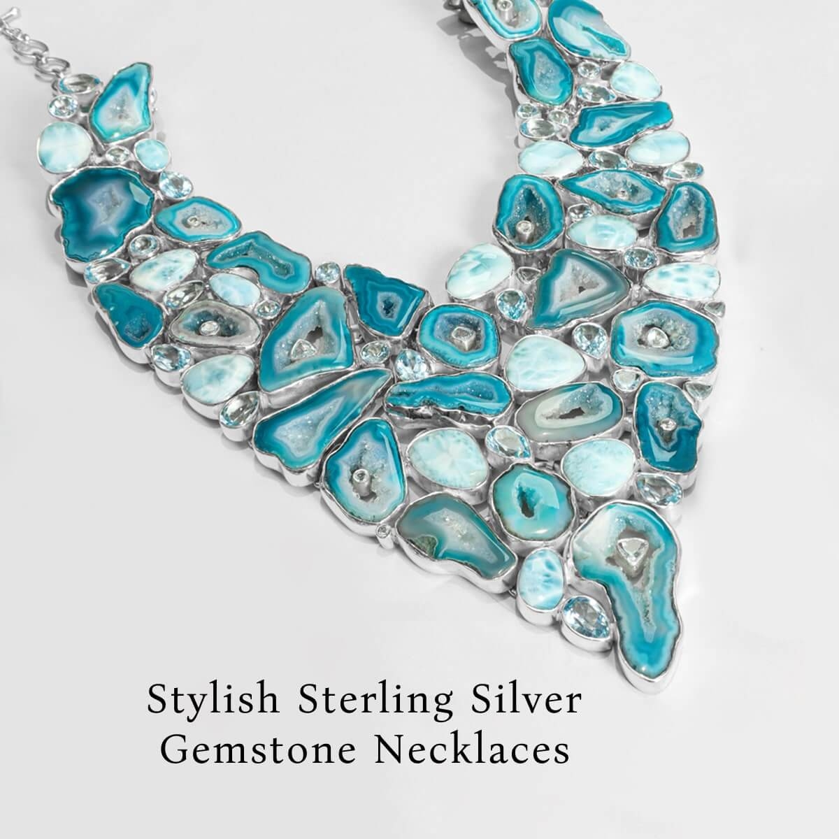 Style Sterling Silver Gemstone Necklace