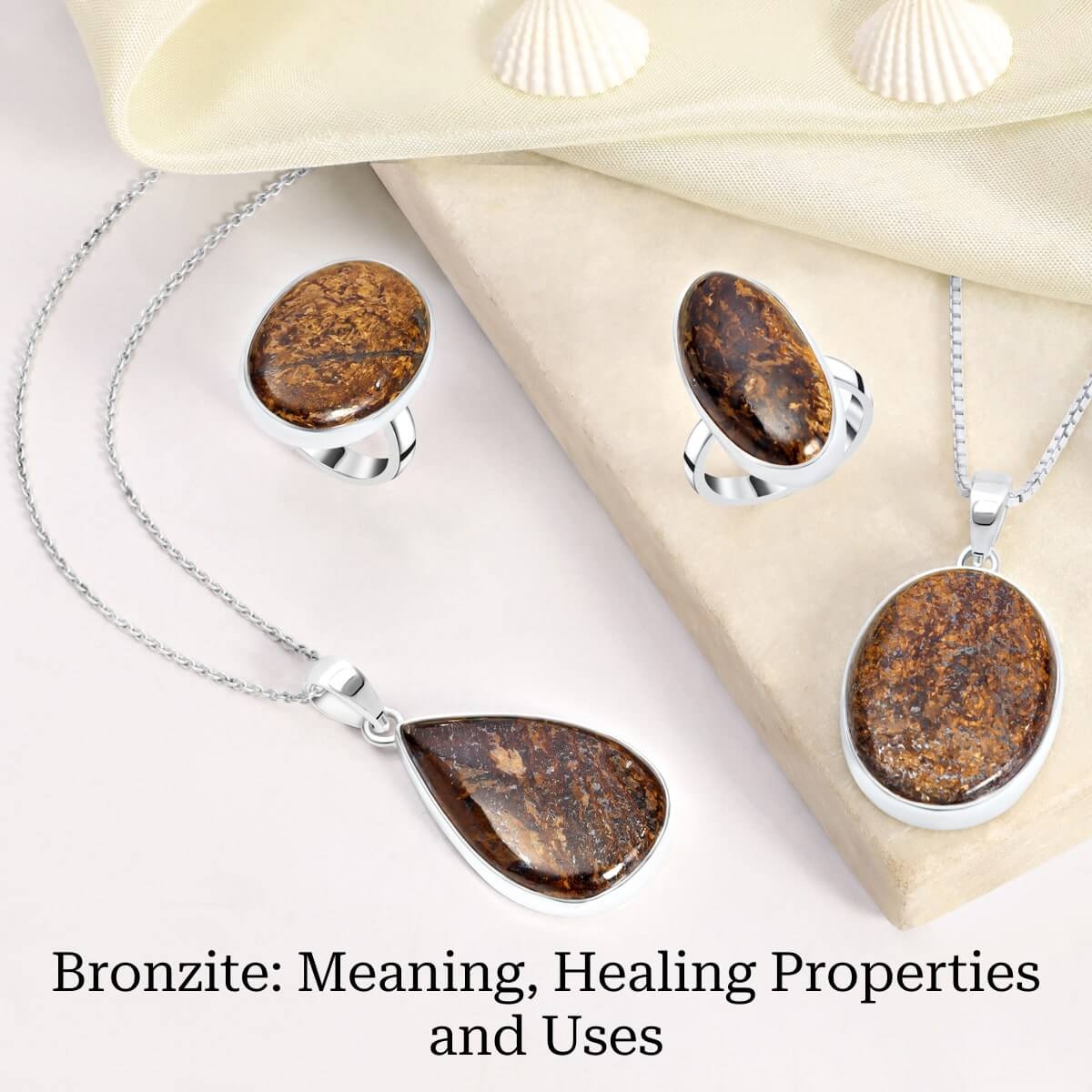 Bronzite necklace clearance