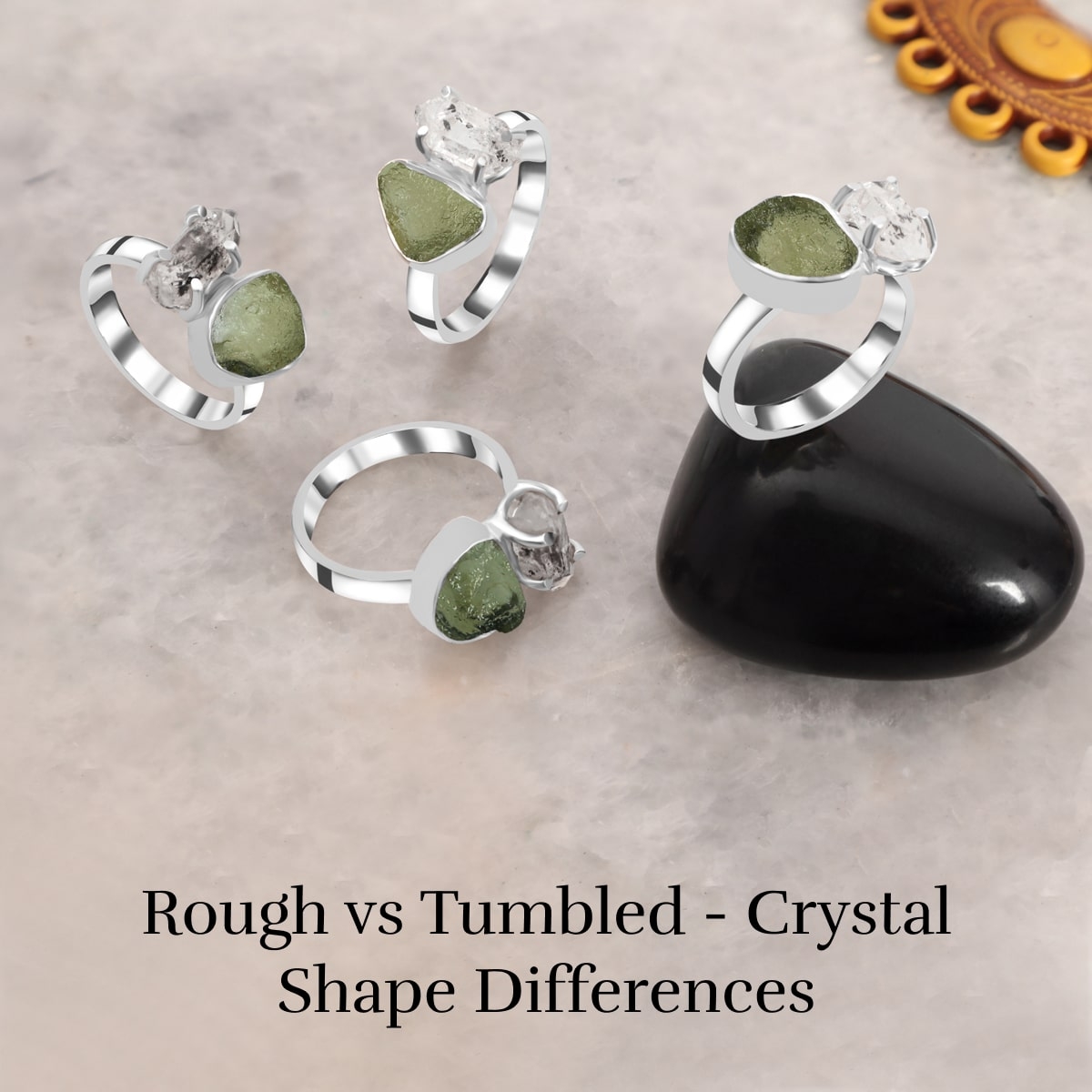 Differentiating Between Rough Crystal and Tumbled Crystal on the basis of Shape