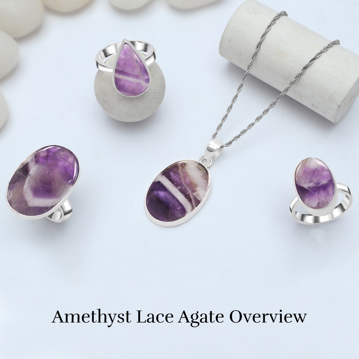 Amethyst Lace Agate - Meaning, History, Healing Properties, Benefits, and Associations