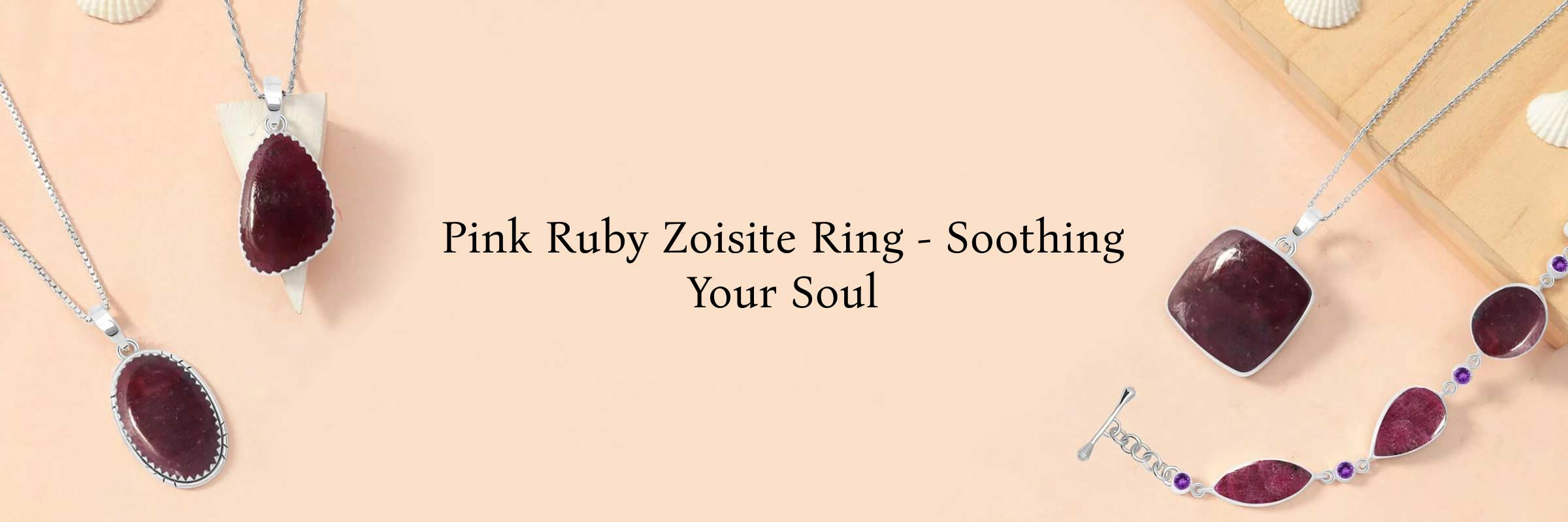 Pink Ruby Zoisite Ring