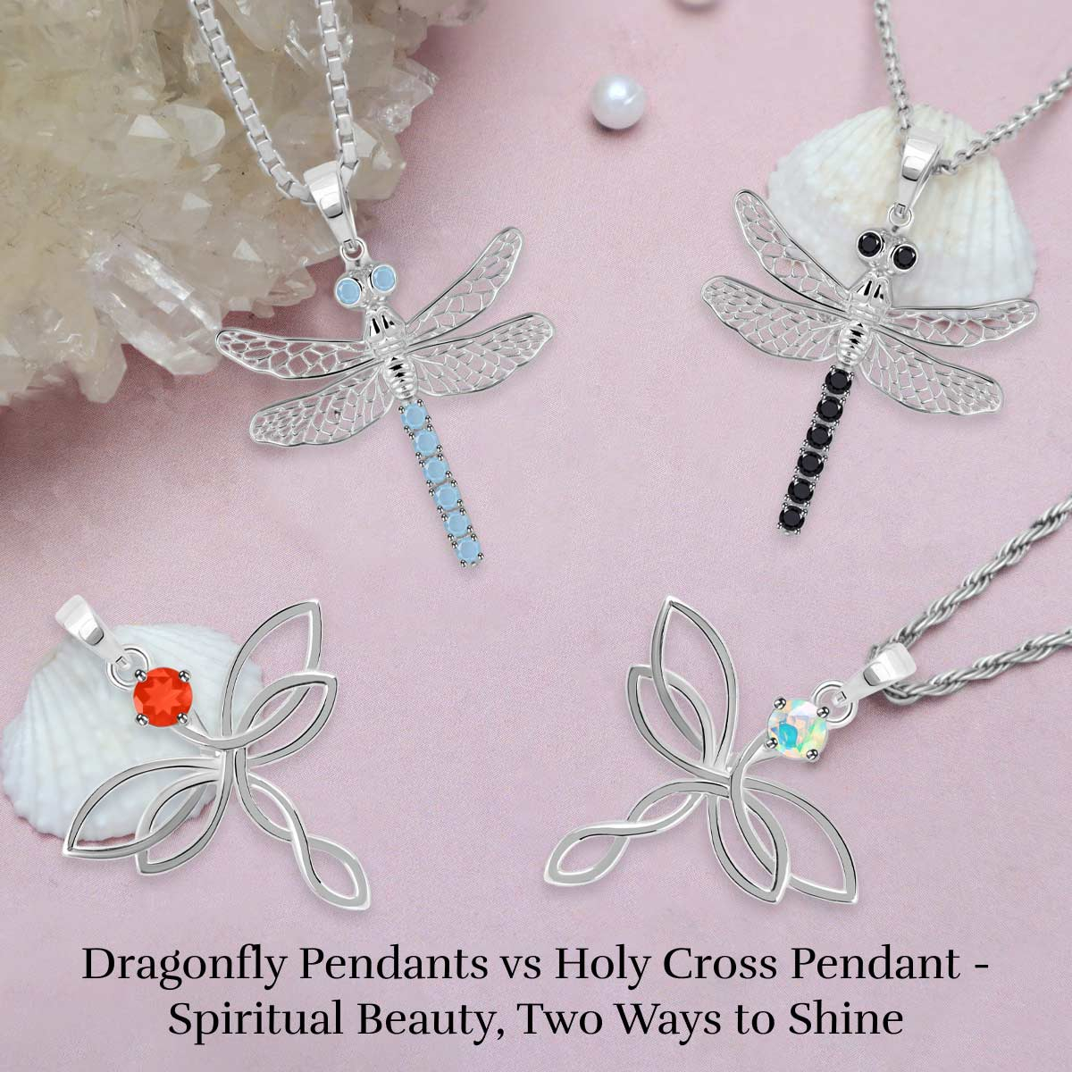 Dragonfly Pendants vs Holy Cross Pendant - Which one is Better? Dragonfly Pendants vs Holy Cross Pendant