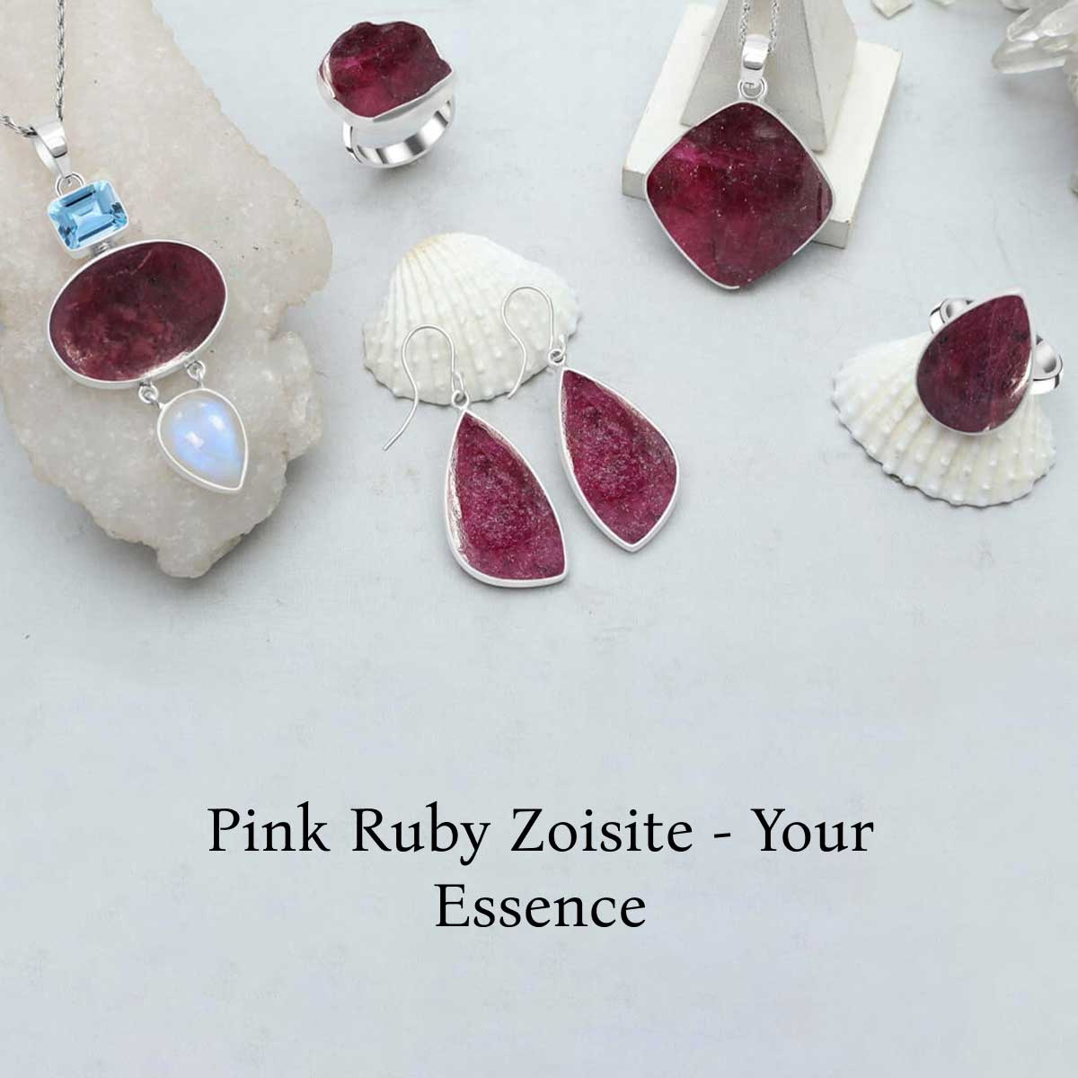 Pink Ruby Zoisite Ring
