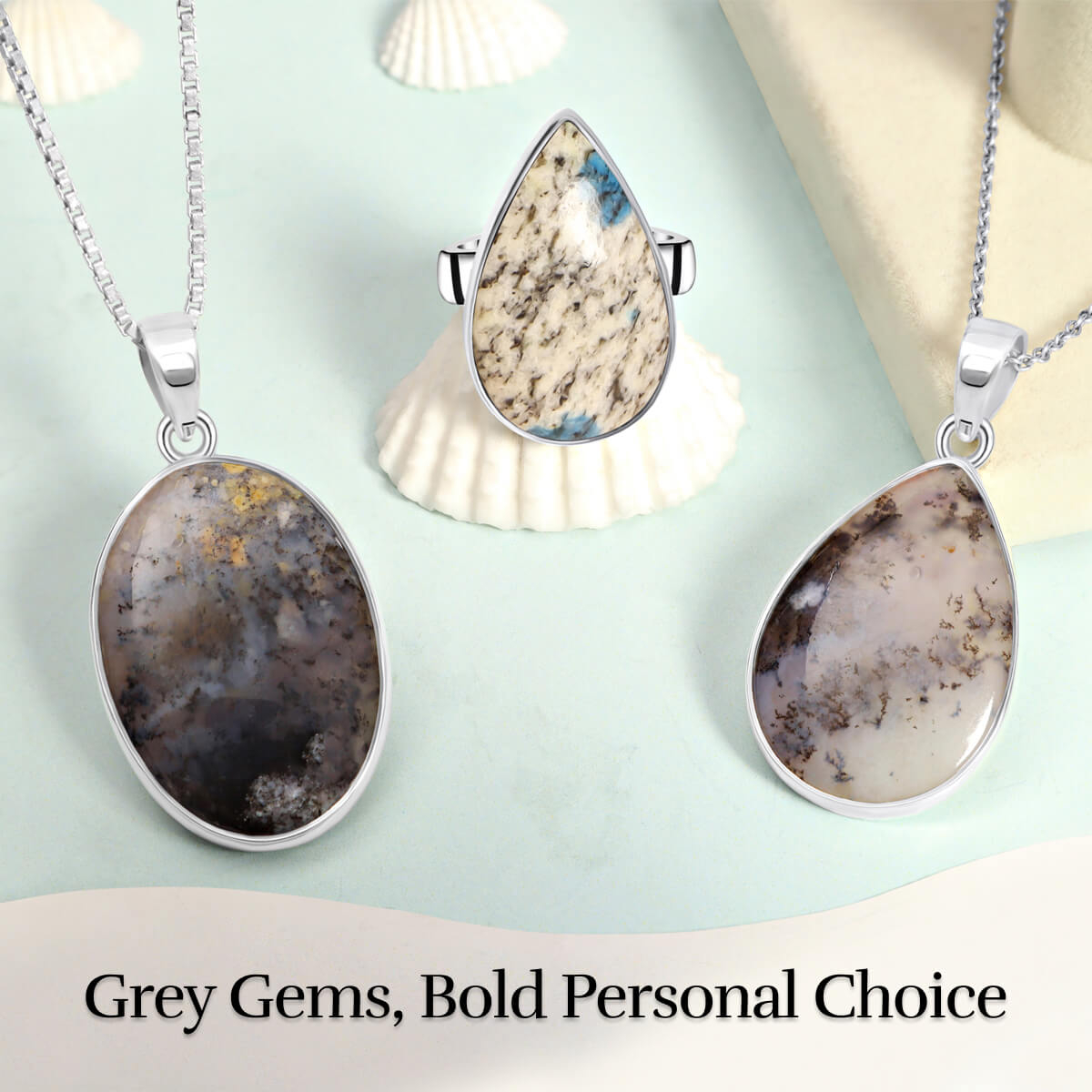 Why do People Choose Grey Gemstones as Gemstone Jewelry? Grey Gemstone