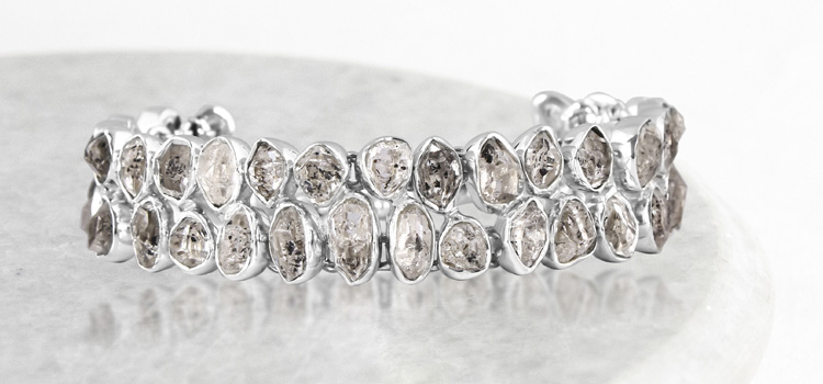 Herkimer diamond bracelet