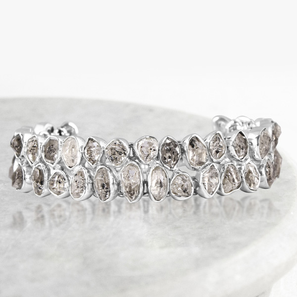 Herkimer diamond bracelet