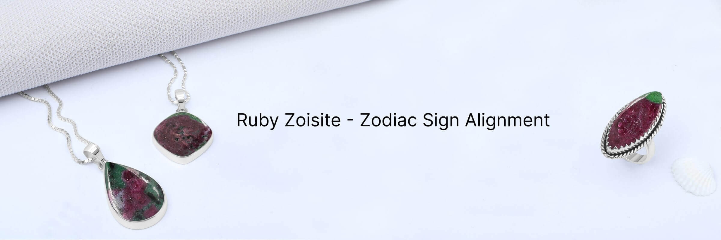 Zodiac Sign of Ruby Zoisite stone
