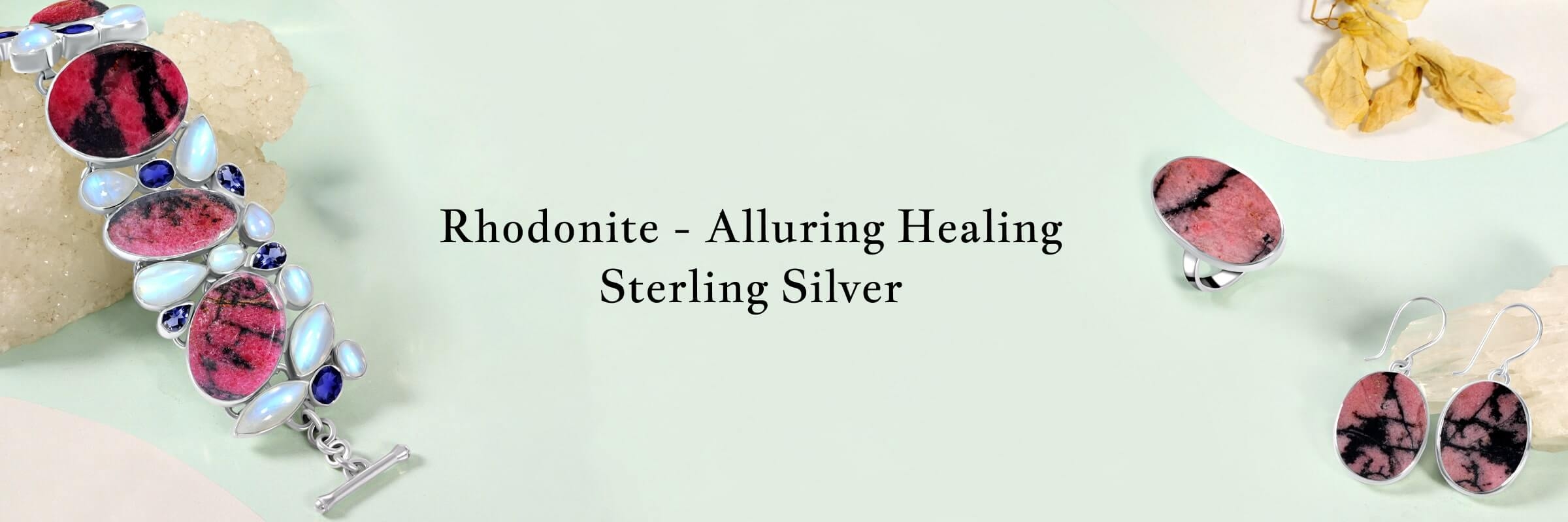 Rhodonite Sterling Silver Jewelry