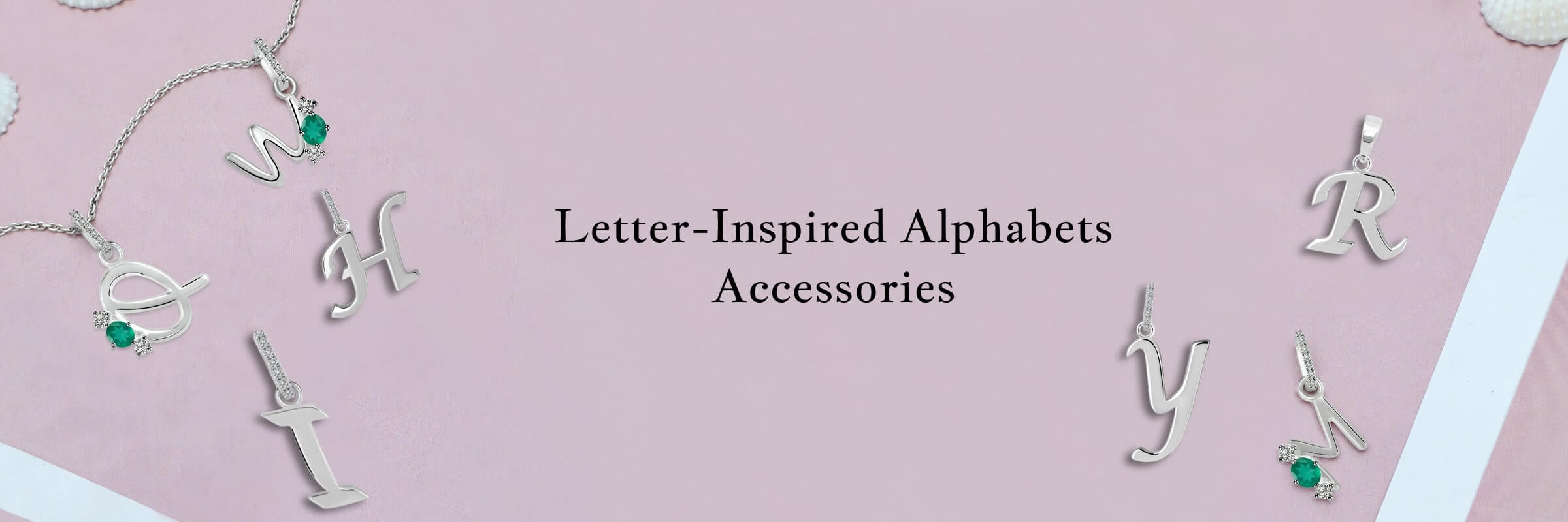 Plain Silver Alphabet Jewelry