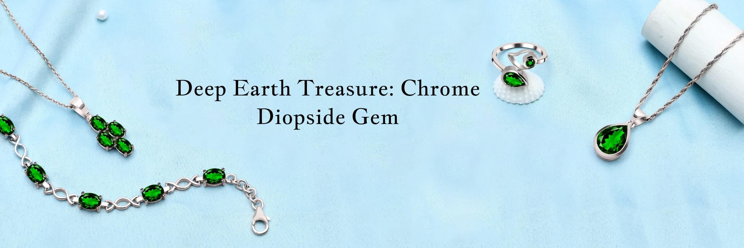 Chrome Diopside Stone Jewelry