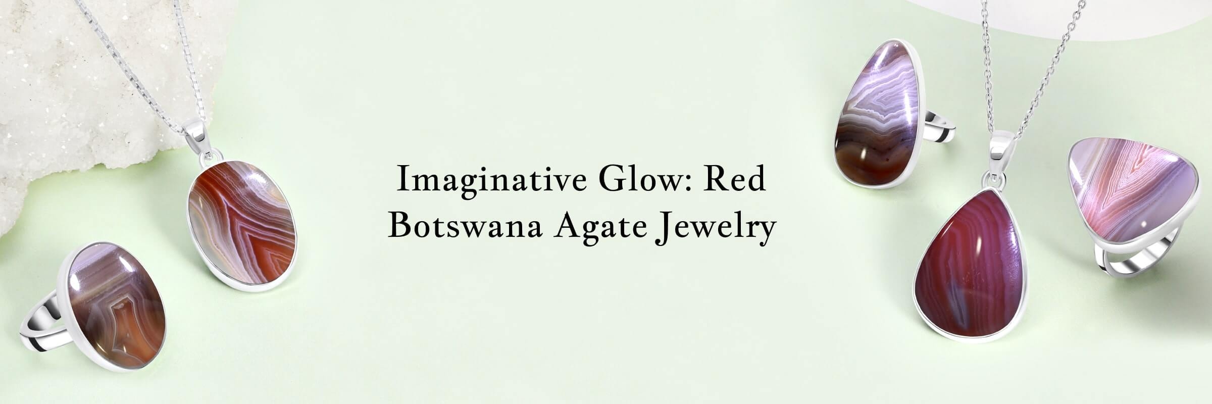 Red Botswana Agate Jewelry
