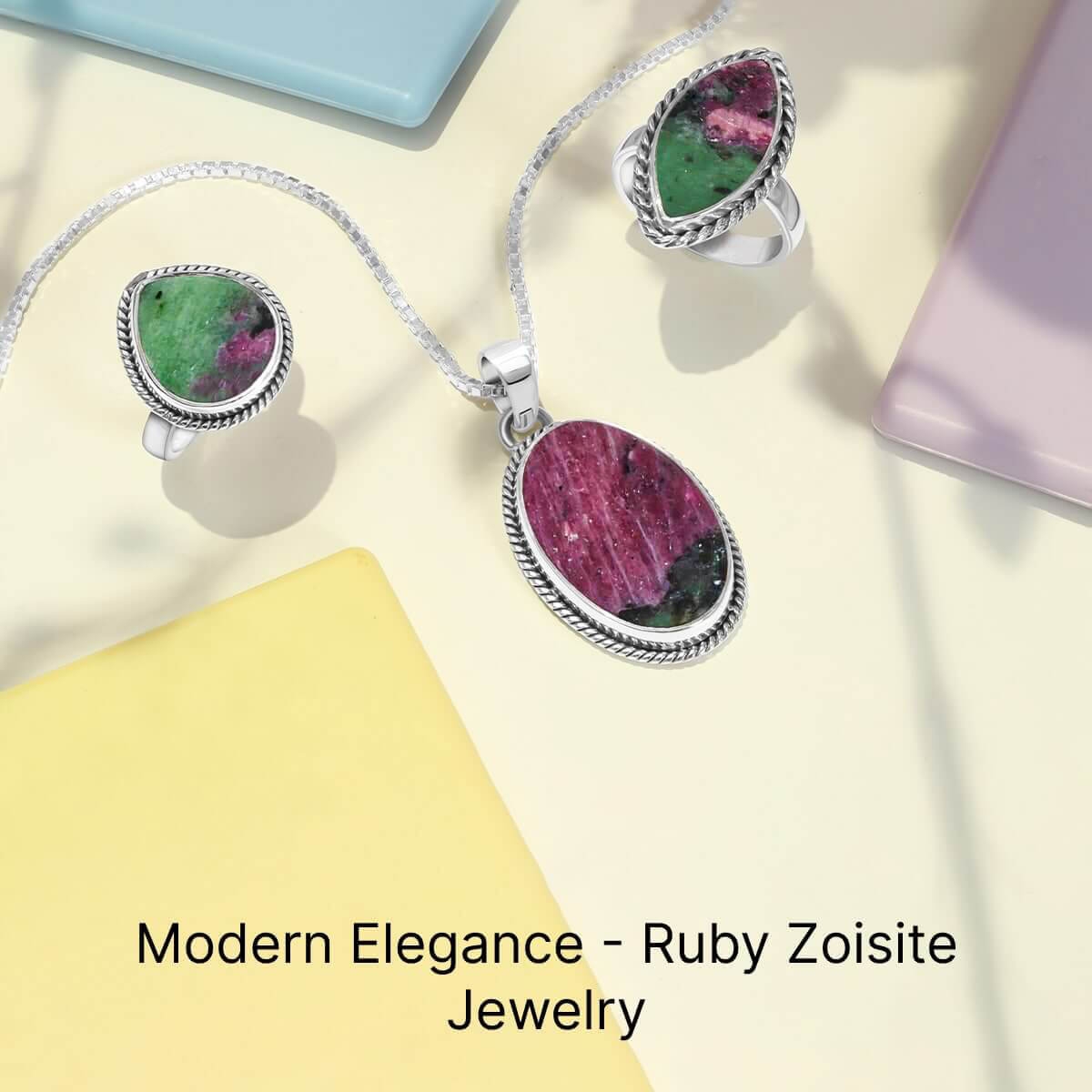 Ruby Zoisite Gemstone Jewelry
