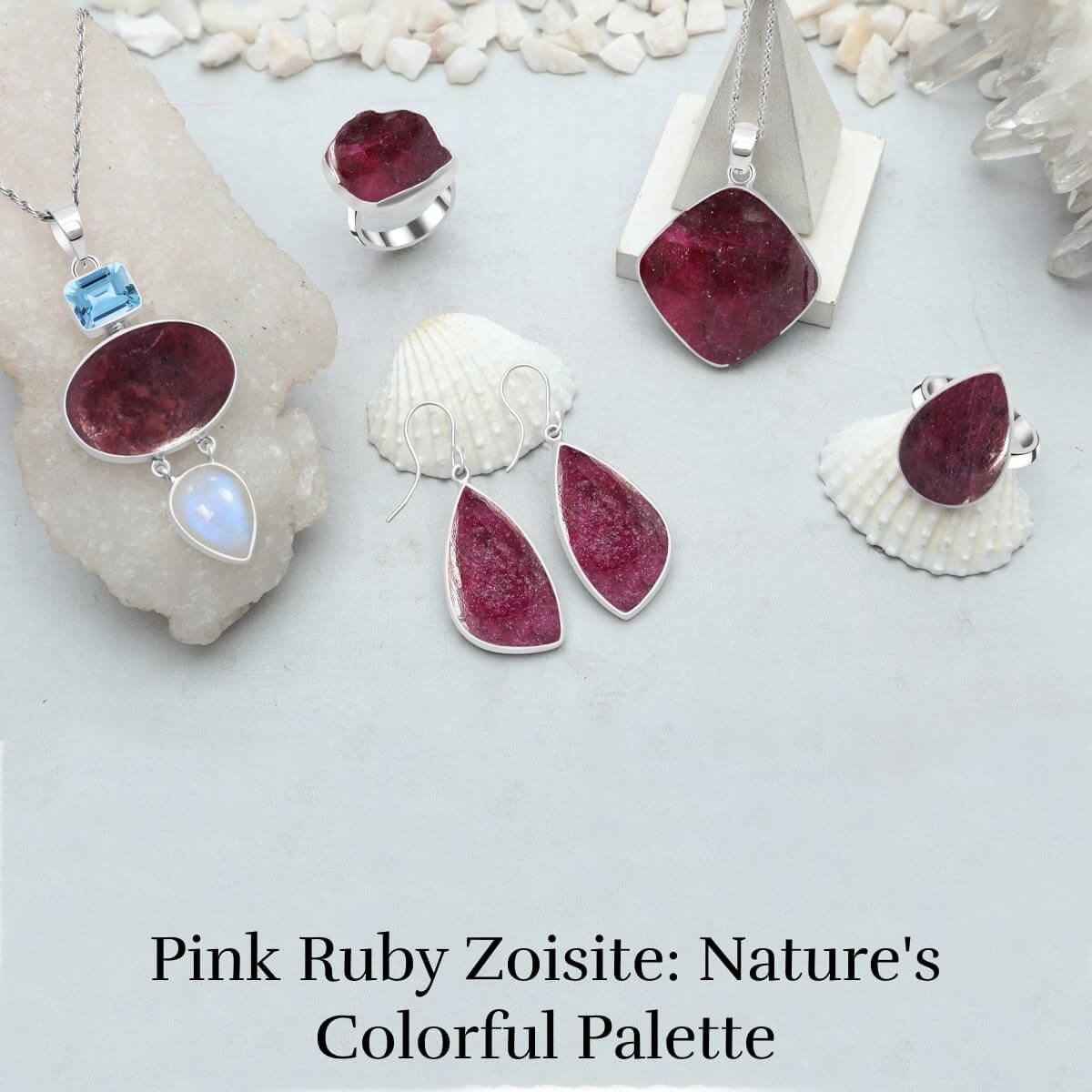 Pink Ruby Zoisite Gemstone Jewelry