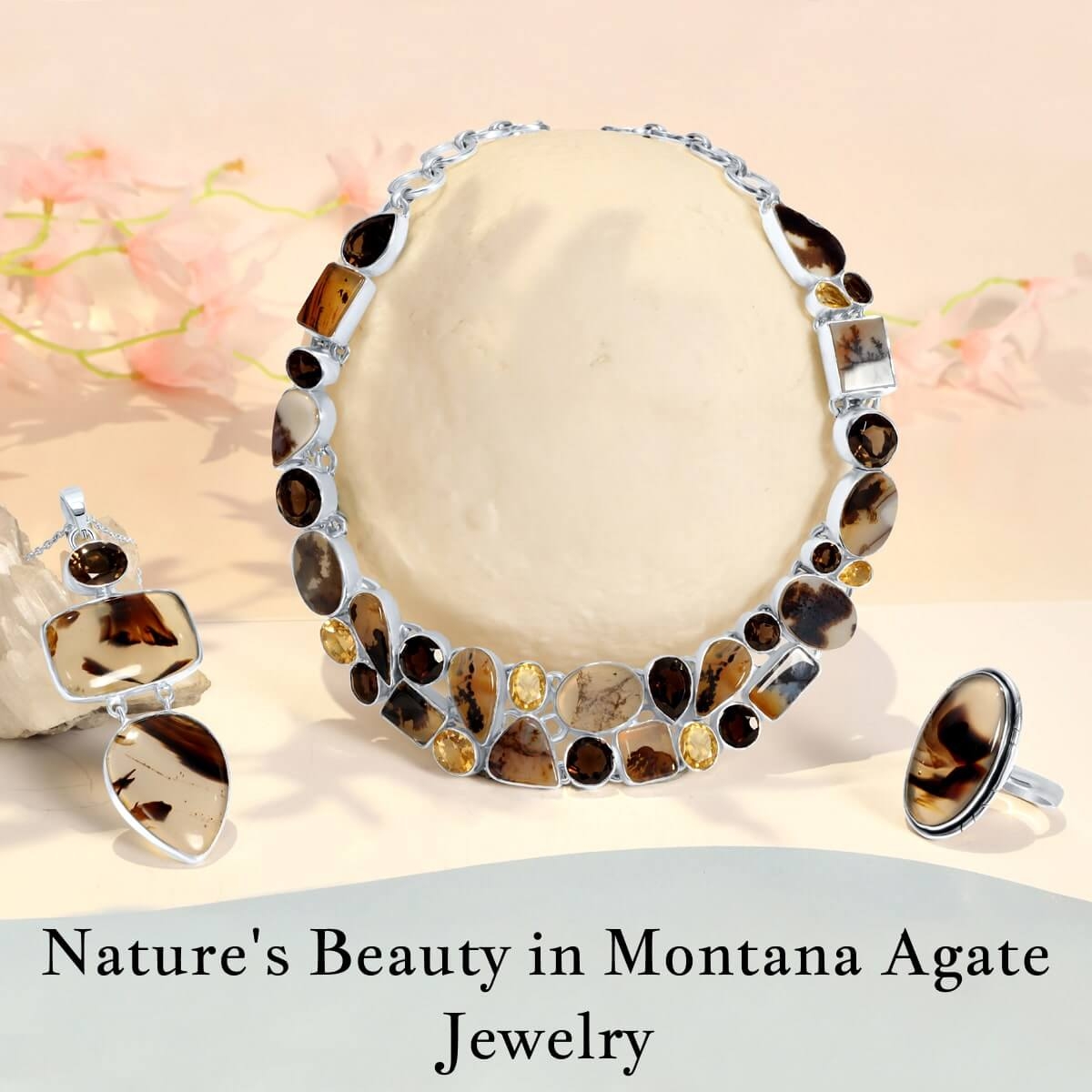 Montana Agate Gemstone Jewelry