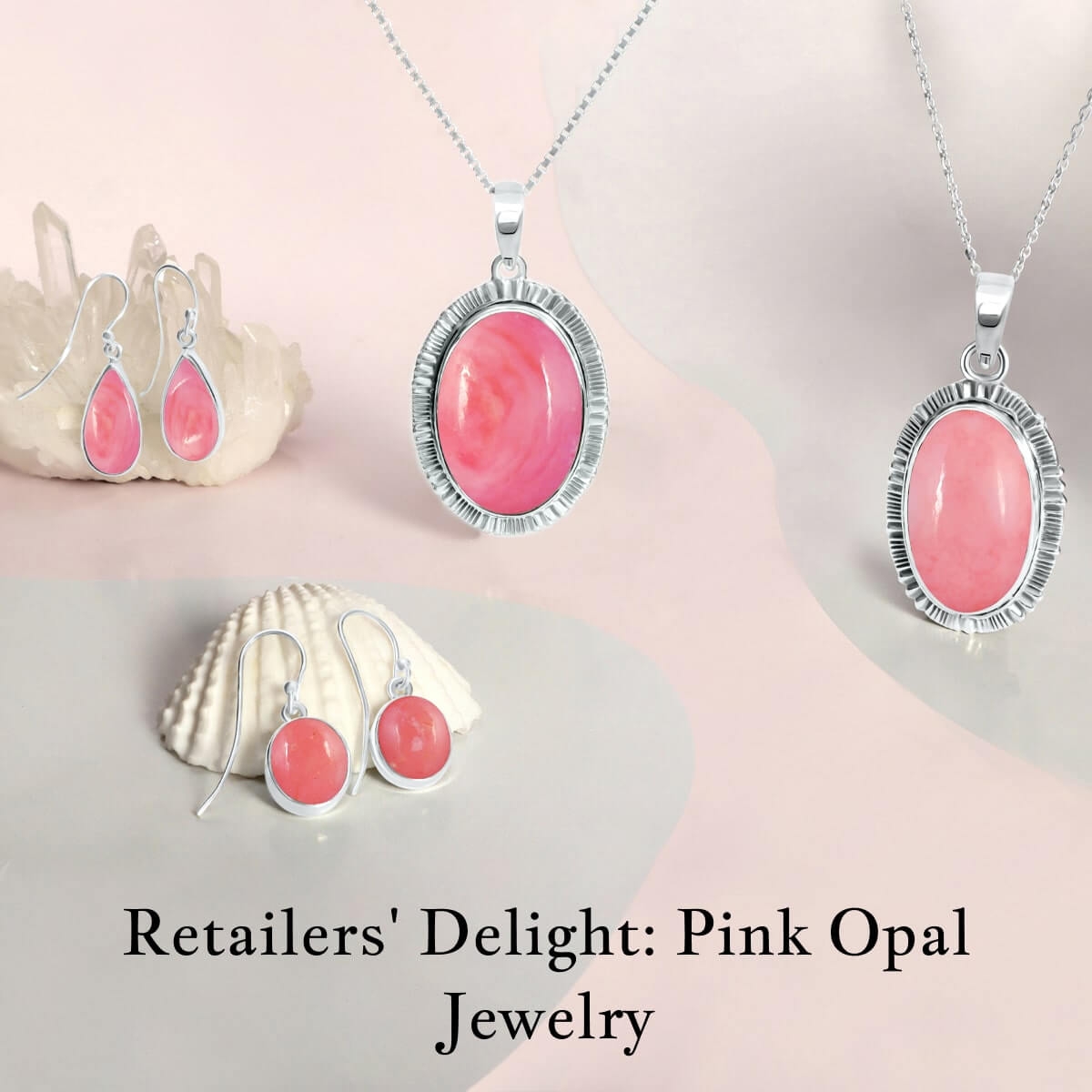 Pink Opal Gemstone Jewelry