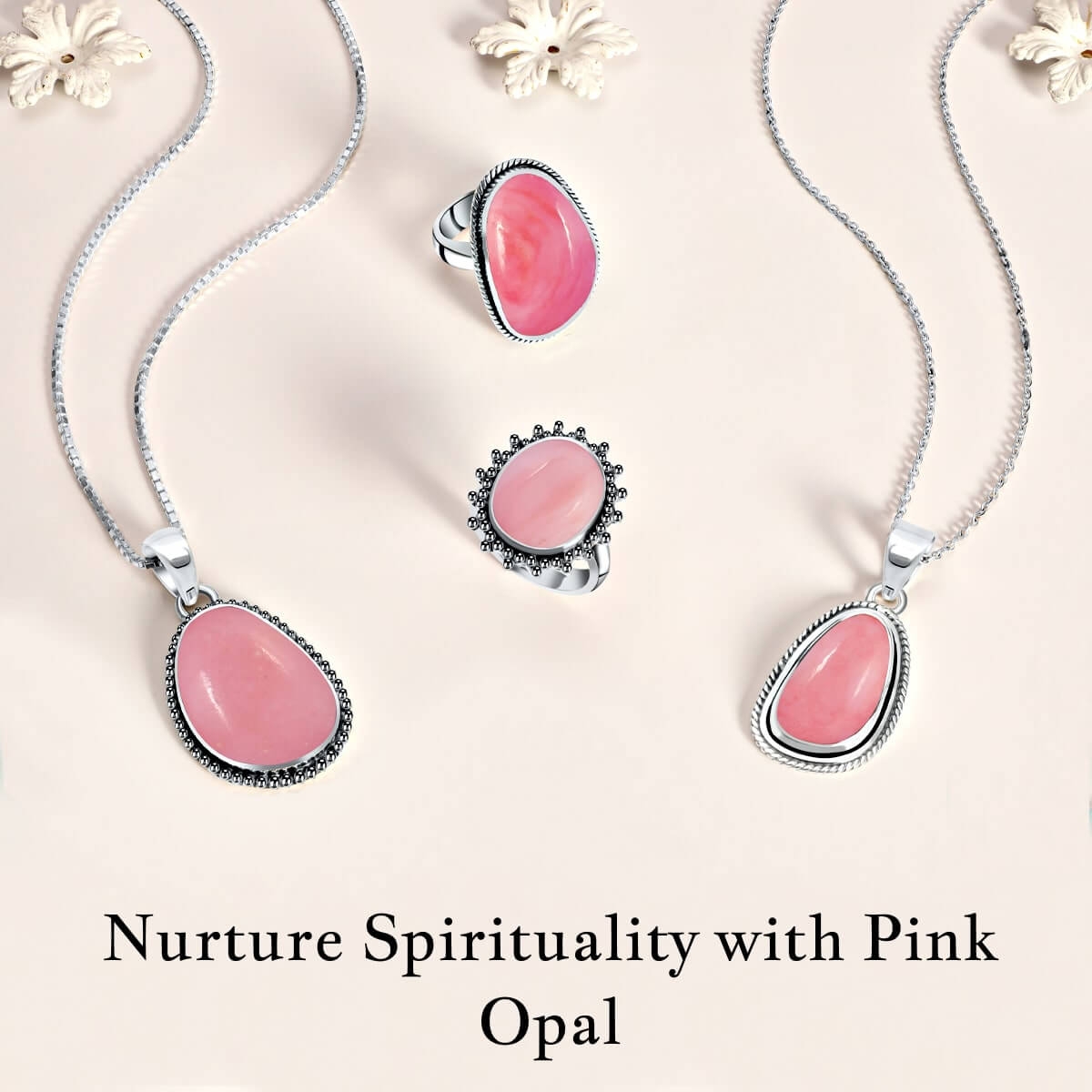 Pink Opal: Spiritual Healing Properties Spiritual Healing Properties of Pink Opal Gemstone Jewelry