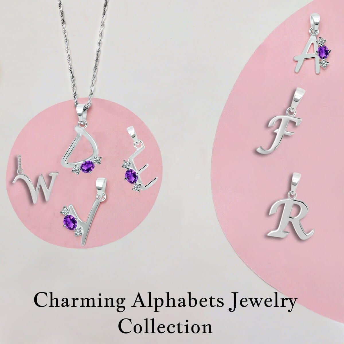 Silver Alphabet Jewelry