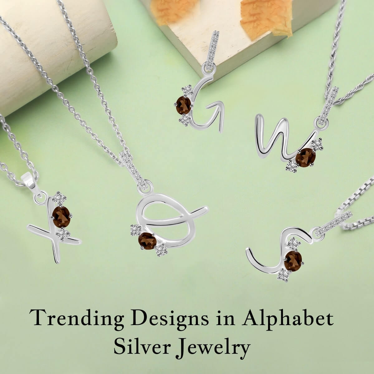 Alphabet Sterling Silver Jewelry