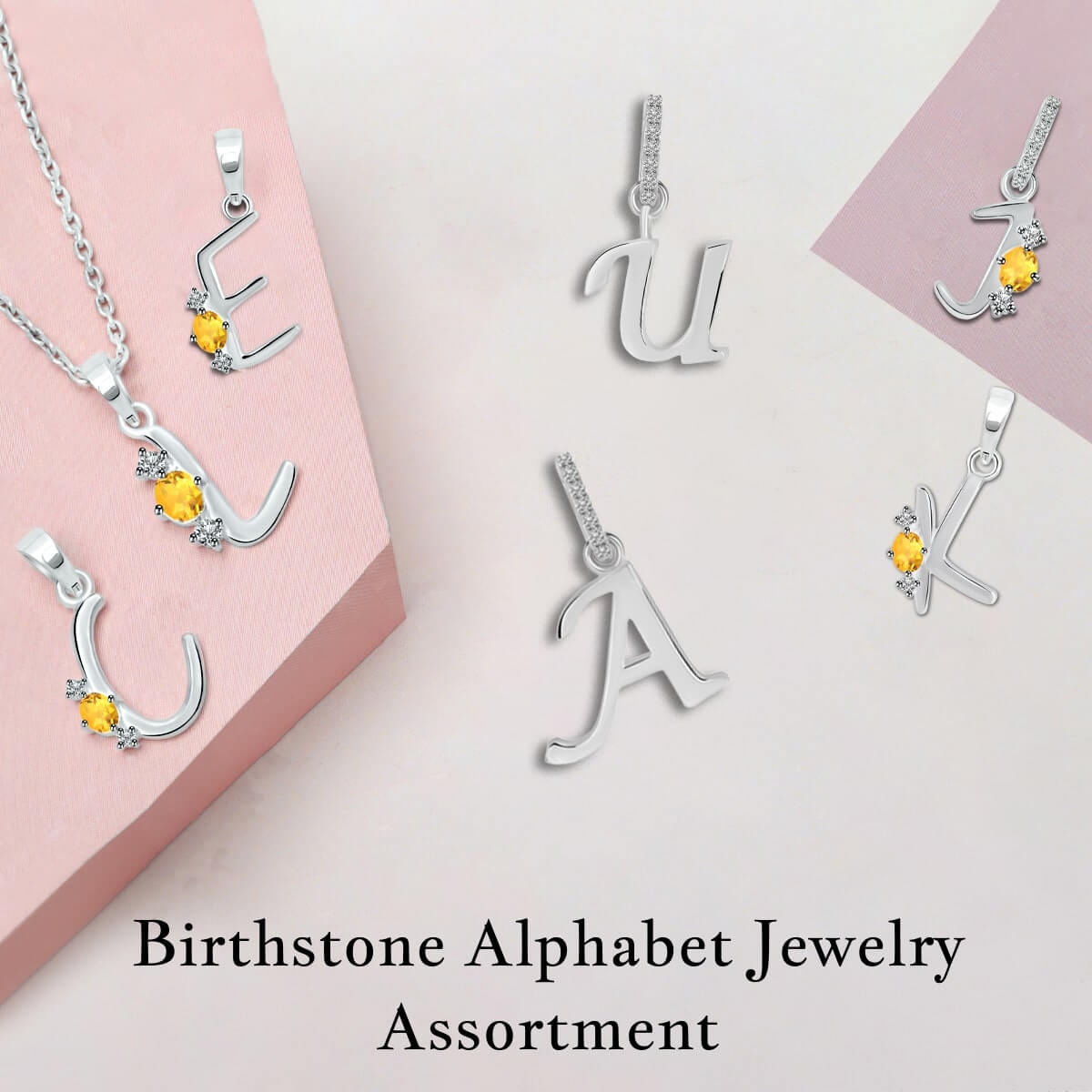 Alphabet Birthstone Jewelry Collection