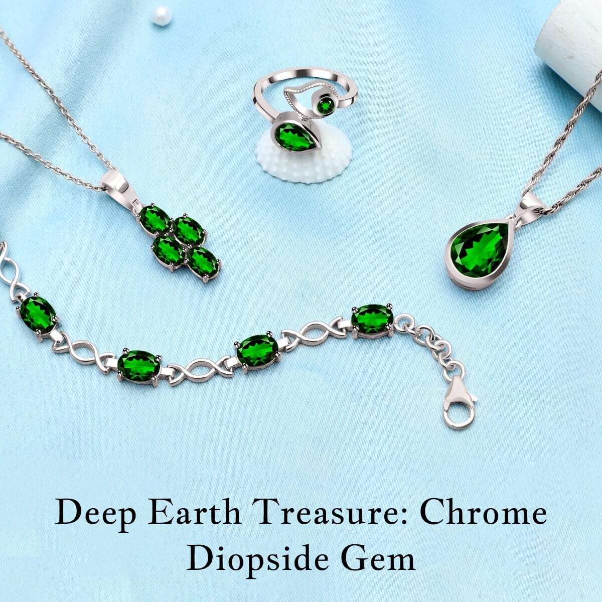 Chrome Diopside Gemstone Jewelry