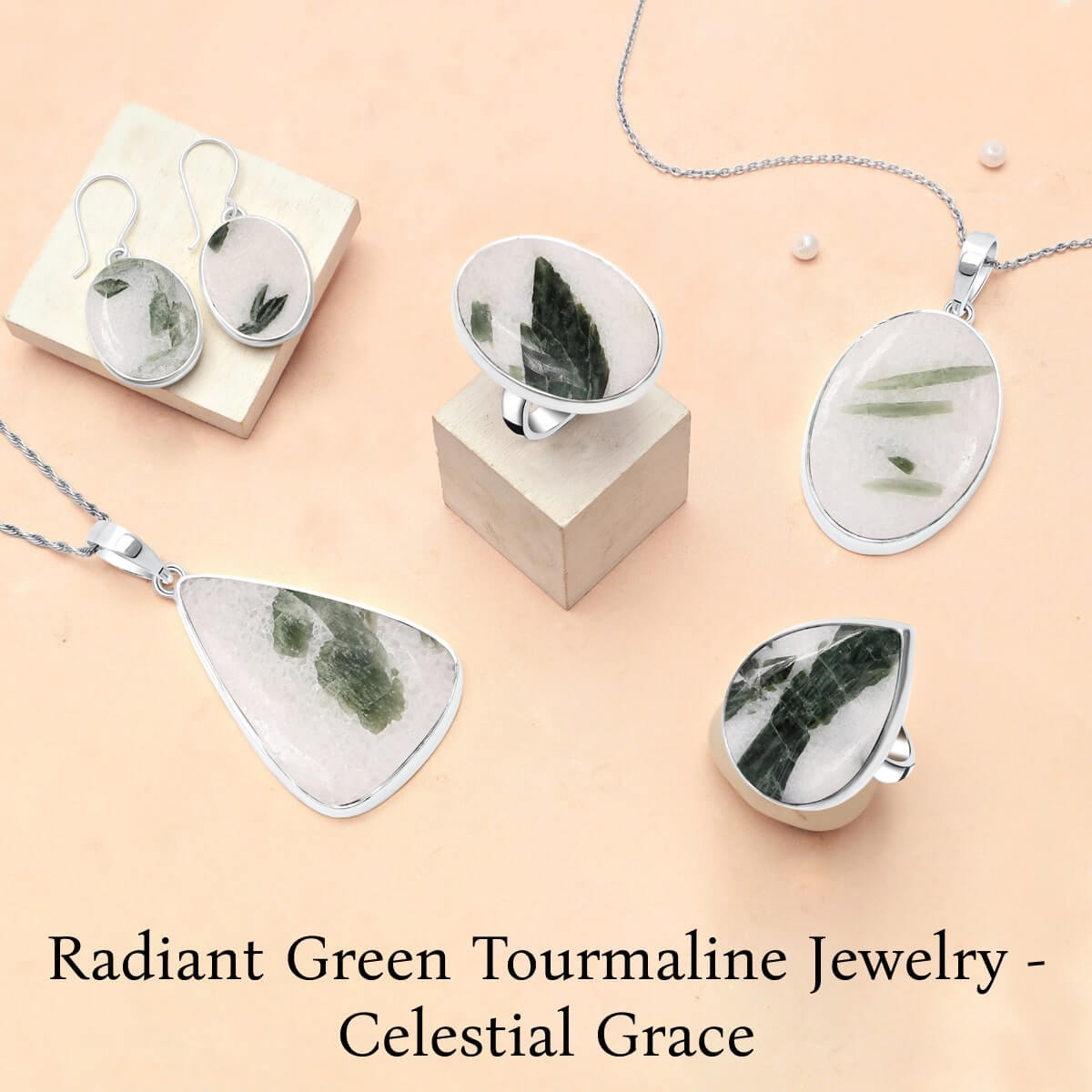 Green Tourmaline Quartz Jewelry