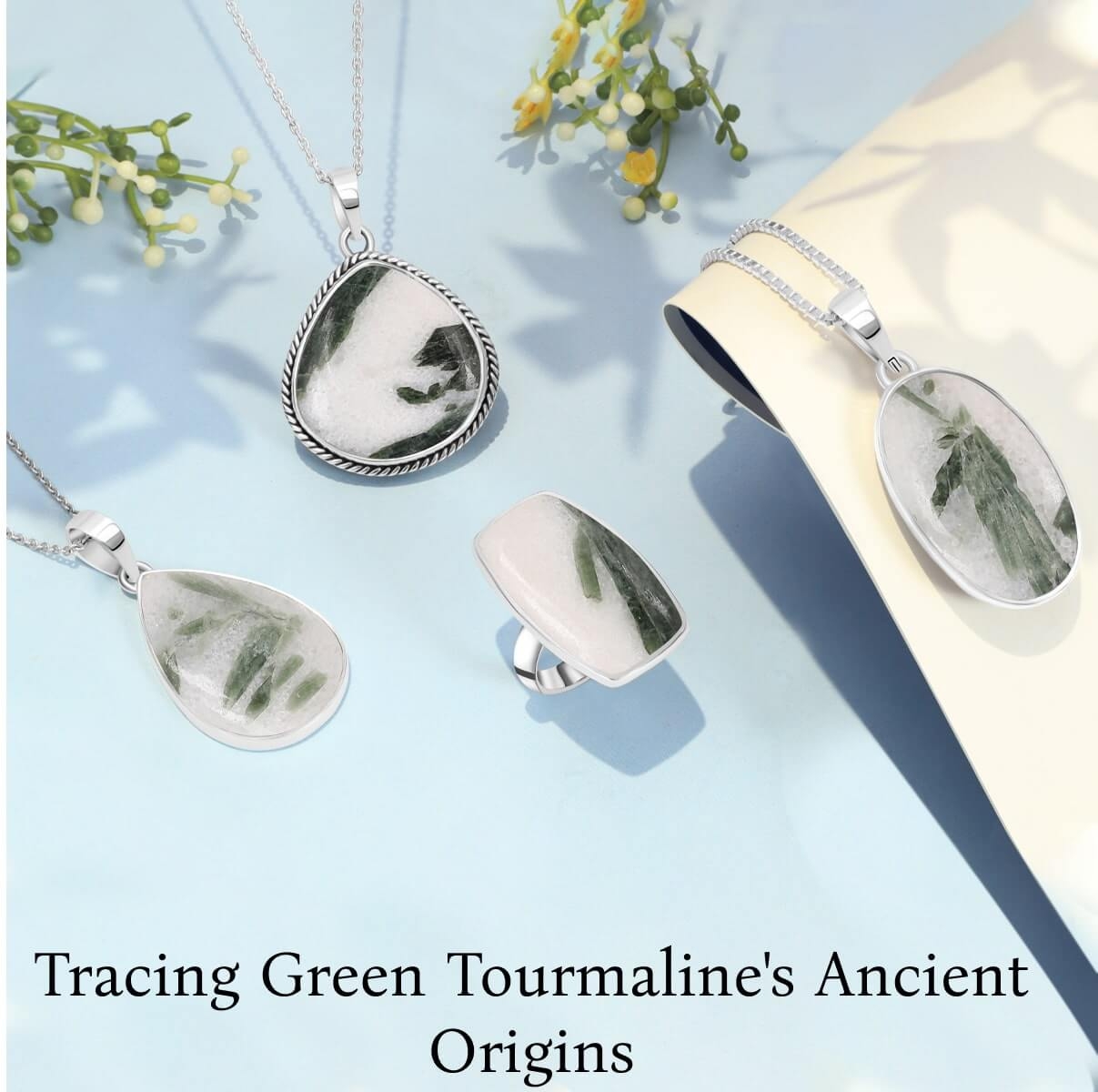 Green Tourmaline Quartz Jewelry