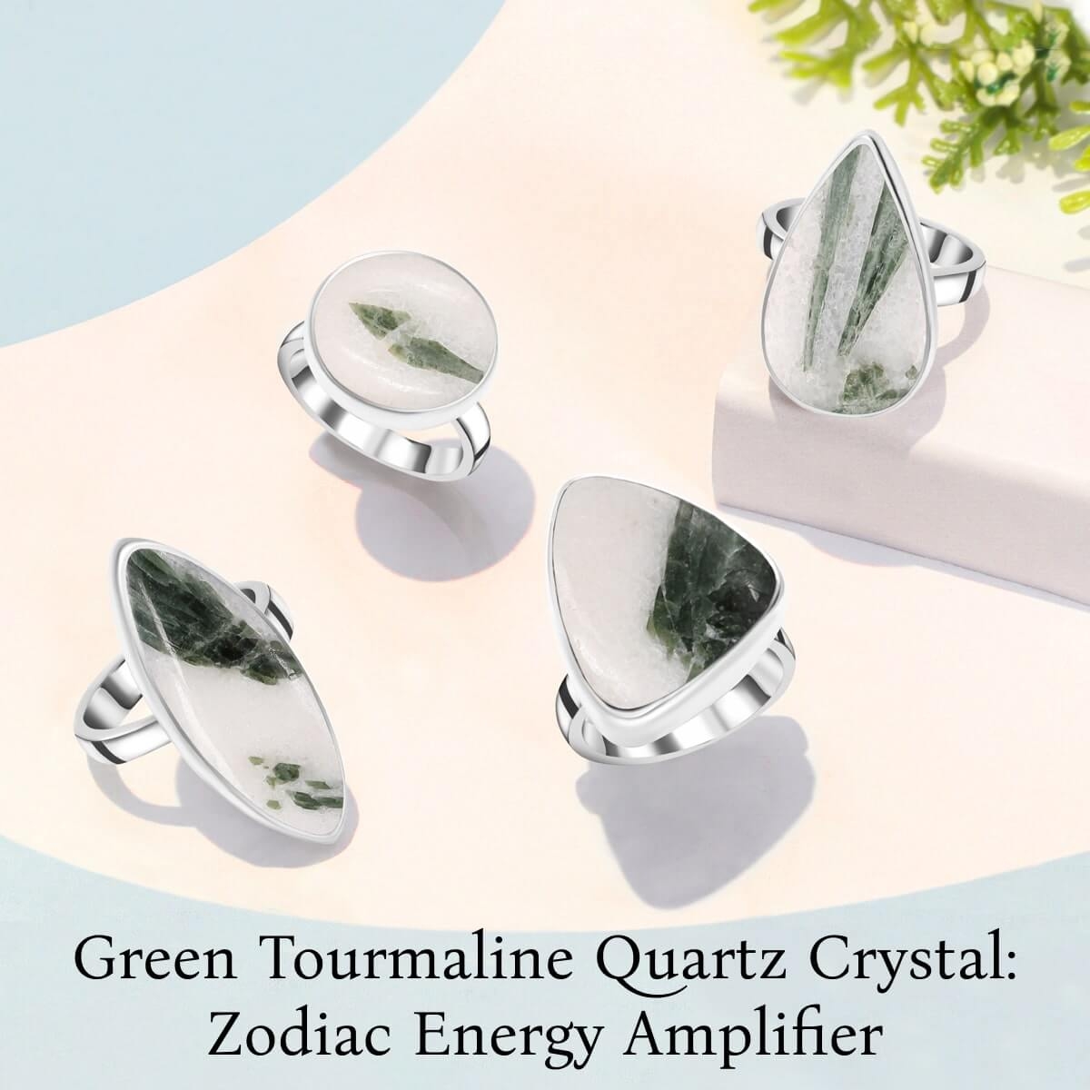 Green Tourmaline Quartz gemstone zodiac sign