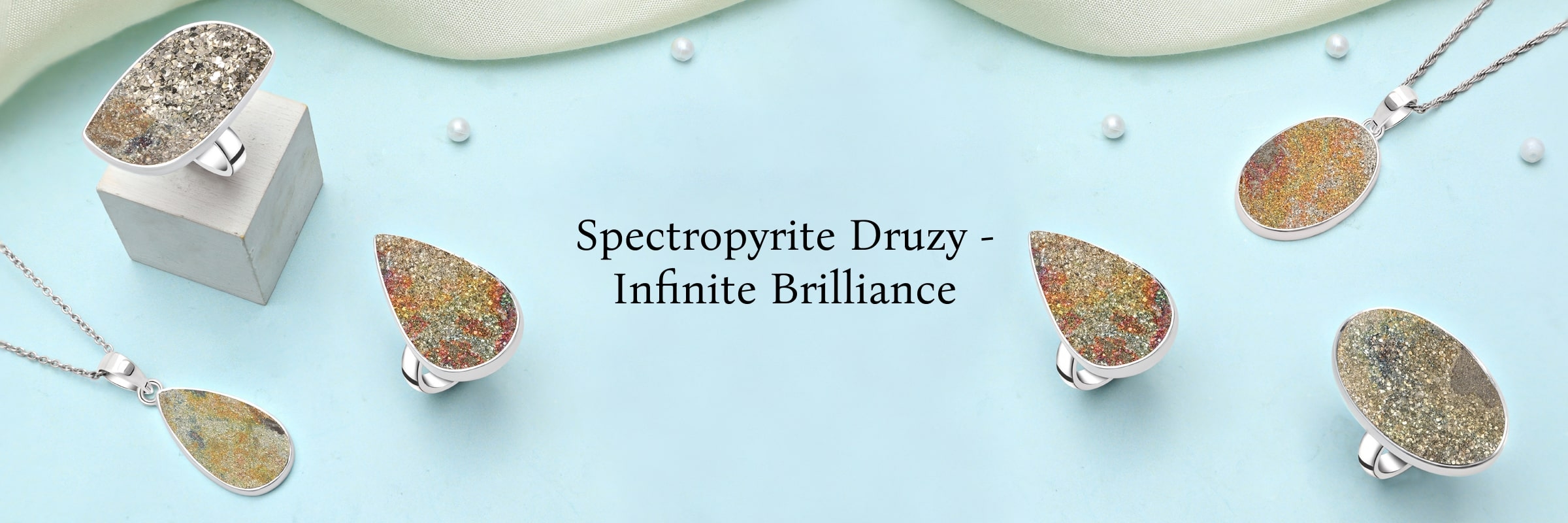 Infinite Brilliance: Spectropyrite Druzy Jewelry for Timeless Glamour Spectropyrite Druzy Jewelry