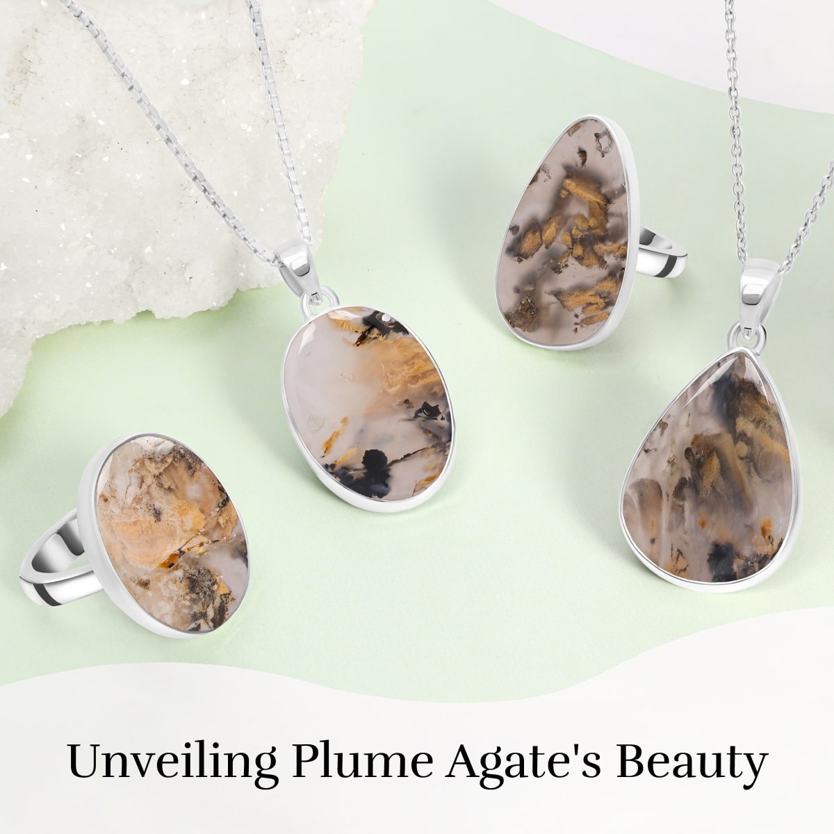 Discovering The Beauty of Plume Agate Jewelry Plume Agate Jewelry