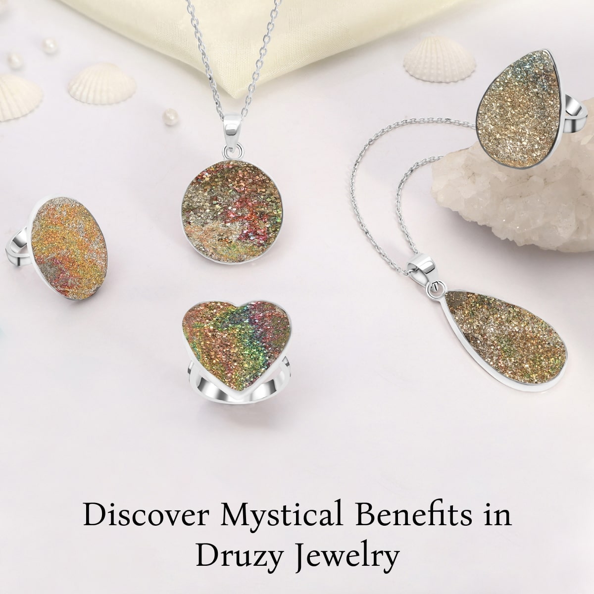 The Mystical Benefits of Wearing Spectropyrite Druzy Jewelry Benefits of Wearing Spectropyrite Druzy Jewelry