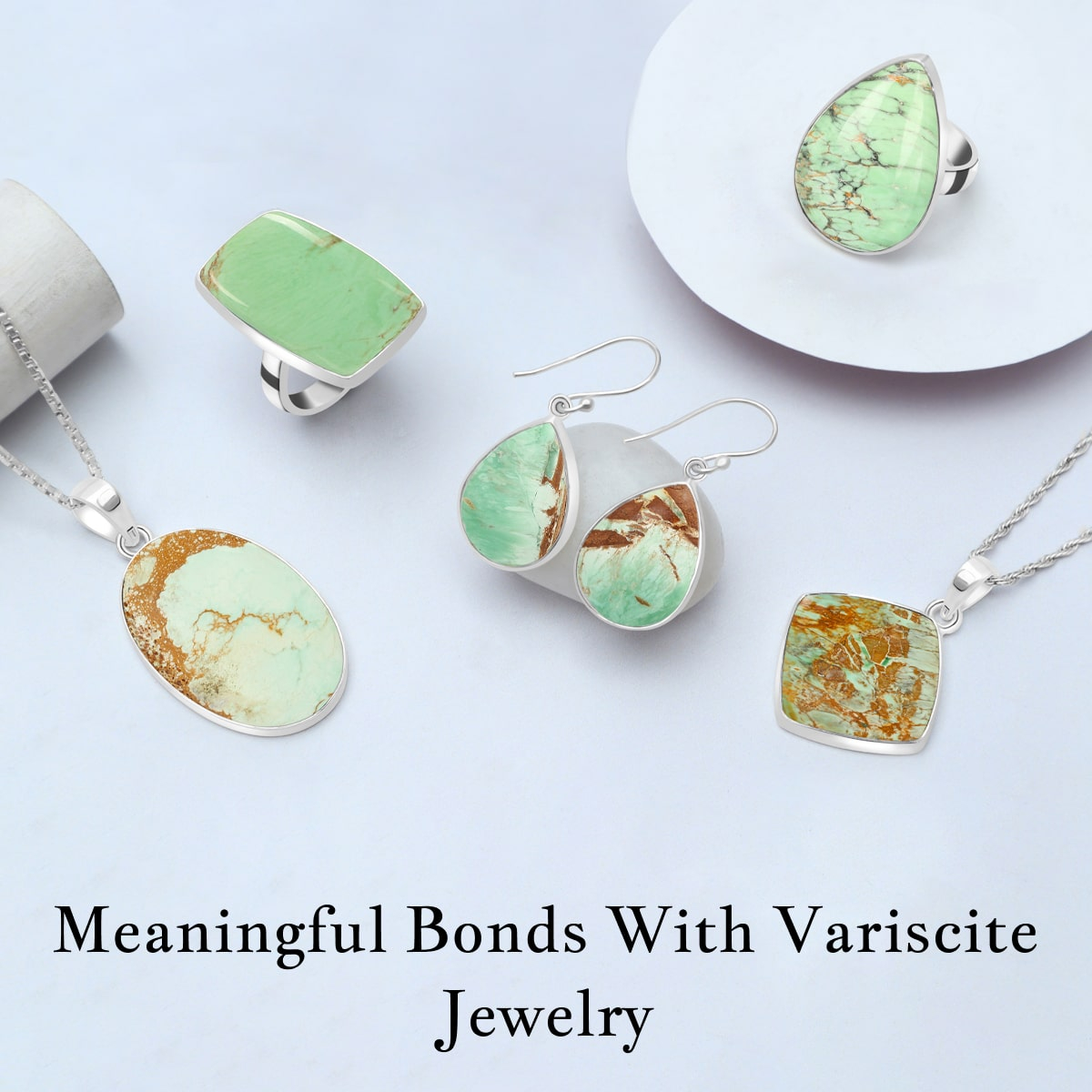 Luminous Love: Silver Variscite Jewelry for Meaningful Connections Shattuckite Jewelry