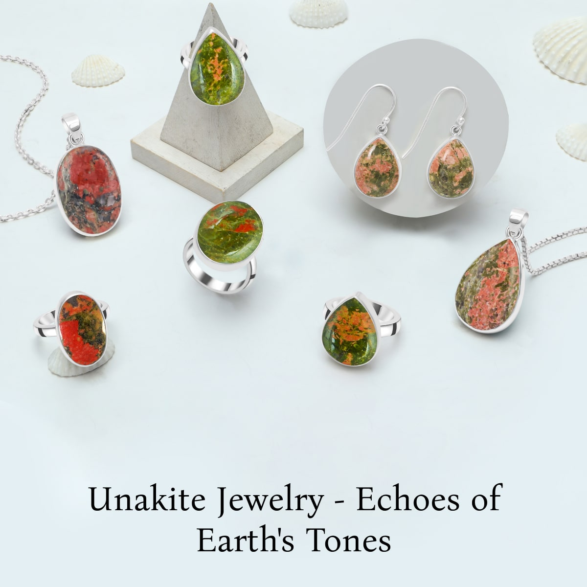 Nature's Palette: Silver Unakite Jewelry Inspired by Earth's Colors Silver Unakite Jewelry
