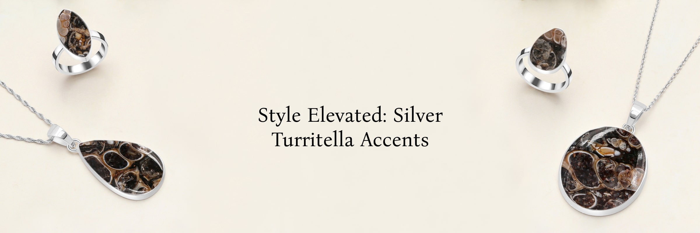 Silver Turritella Jewelry