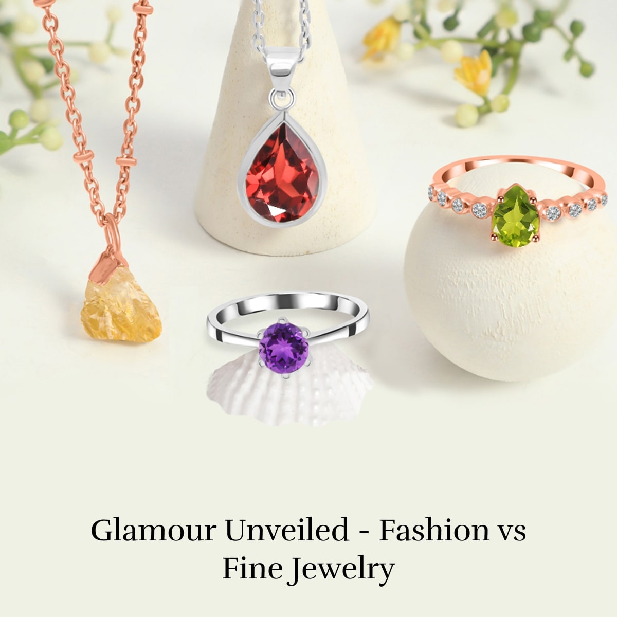 Fashion jewelry vs fine jewelry