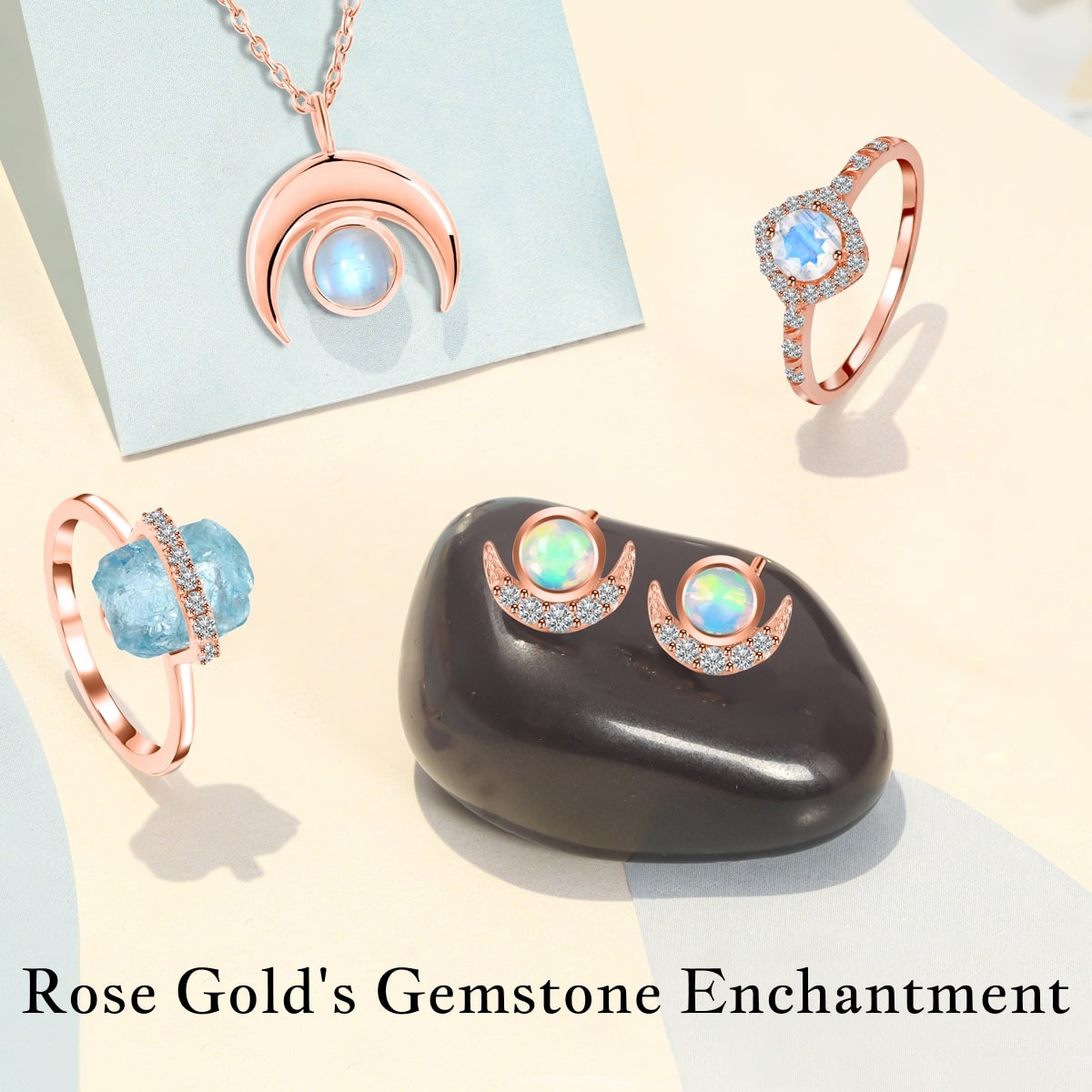 Gemstone Magic With Rose Gold