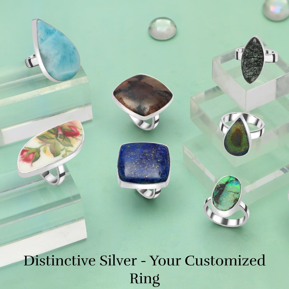 Customized Sterling Silver Ring - Design Your Own Ring Customized Sterling Silver Ring