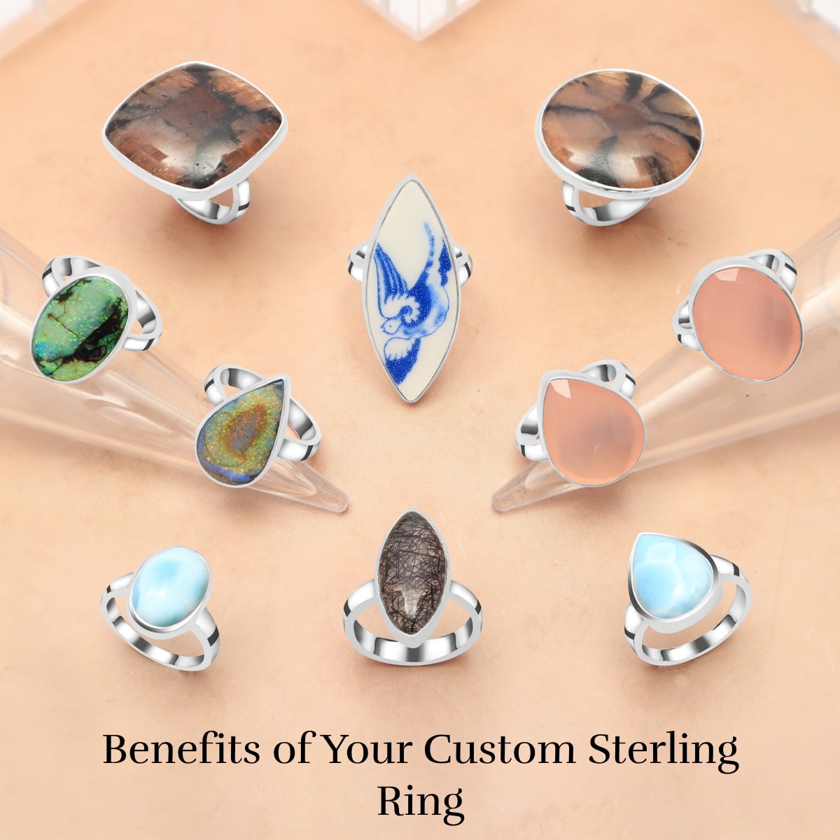 Buy Princess Cut Moissanite 5 Stone Ring in Rhodium Over Sterling Silver,  Sterling Silver Ring, Moissanite Ring, Princess Cut Gemstone Ring 2.15 ctw  at ShopLC.