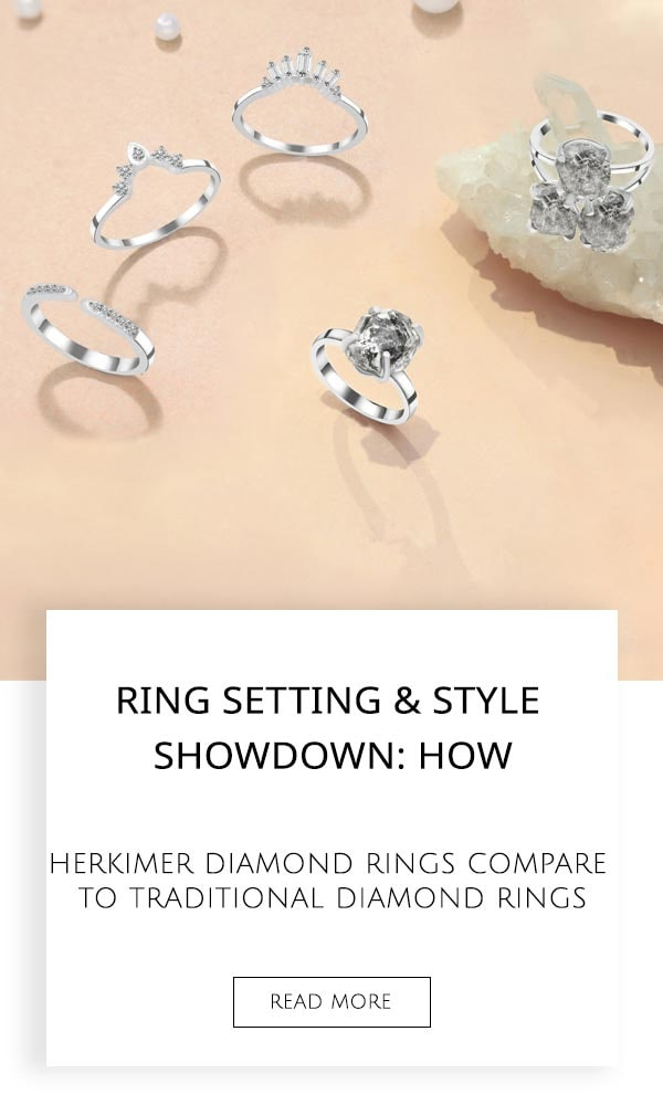 Herkimer Diamond Rings
