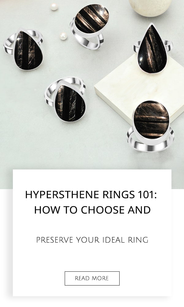 Hypersthene Rings