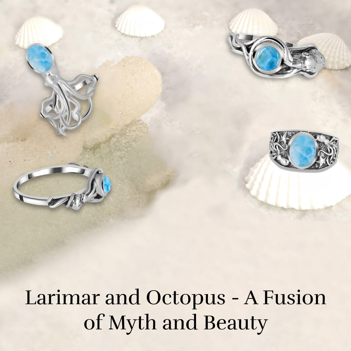 Larimar Octopus Ring Larimar Octopus Ring